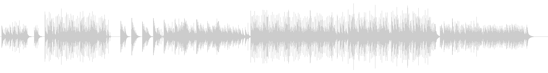 不気味さと不安を感じるオルゴールの曲の未再生の波形