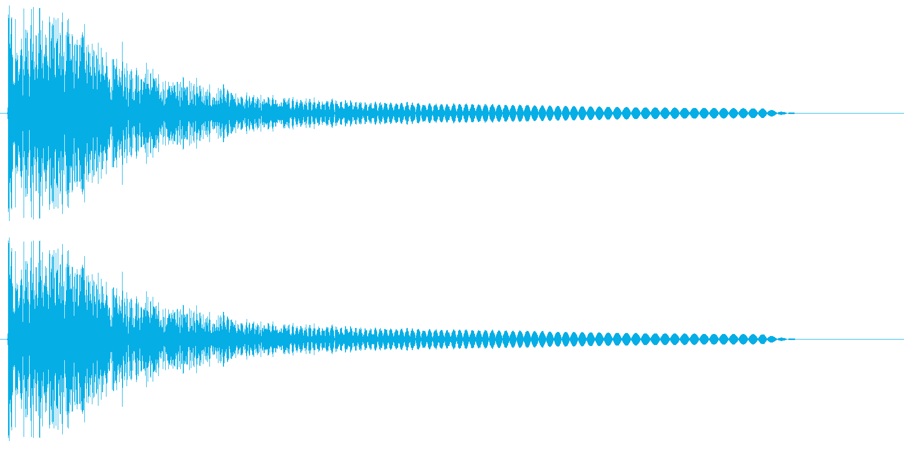 ボーーン(爆発音や炎を吐く音)の再生済みの波形