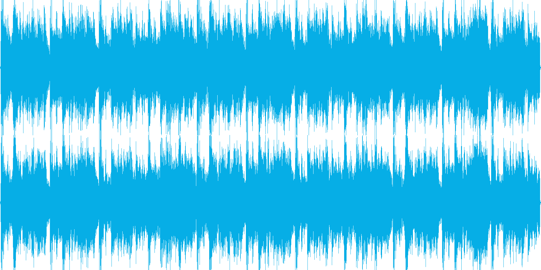 トランス風味のドラム&ベース曲ですの再生済みの波形