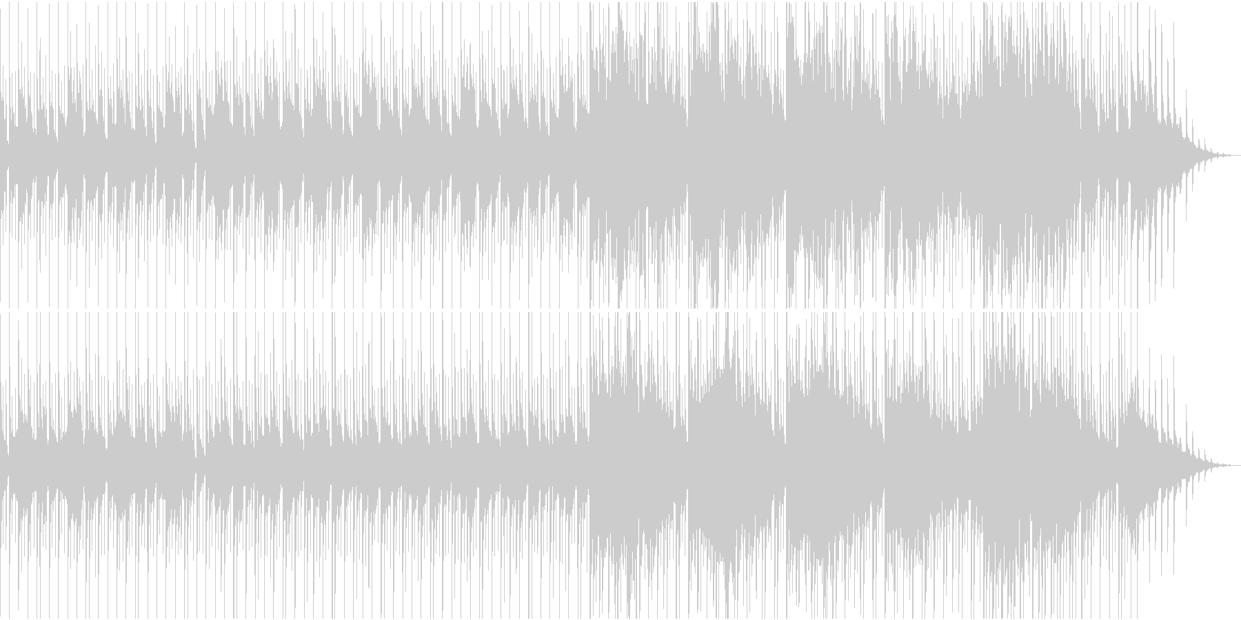 物悲しい雰囲気のスローテンポ和風曲の未再生の波形