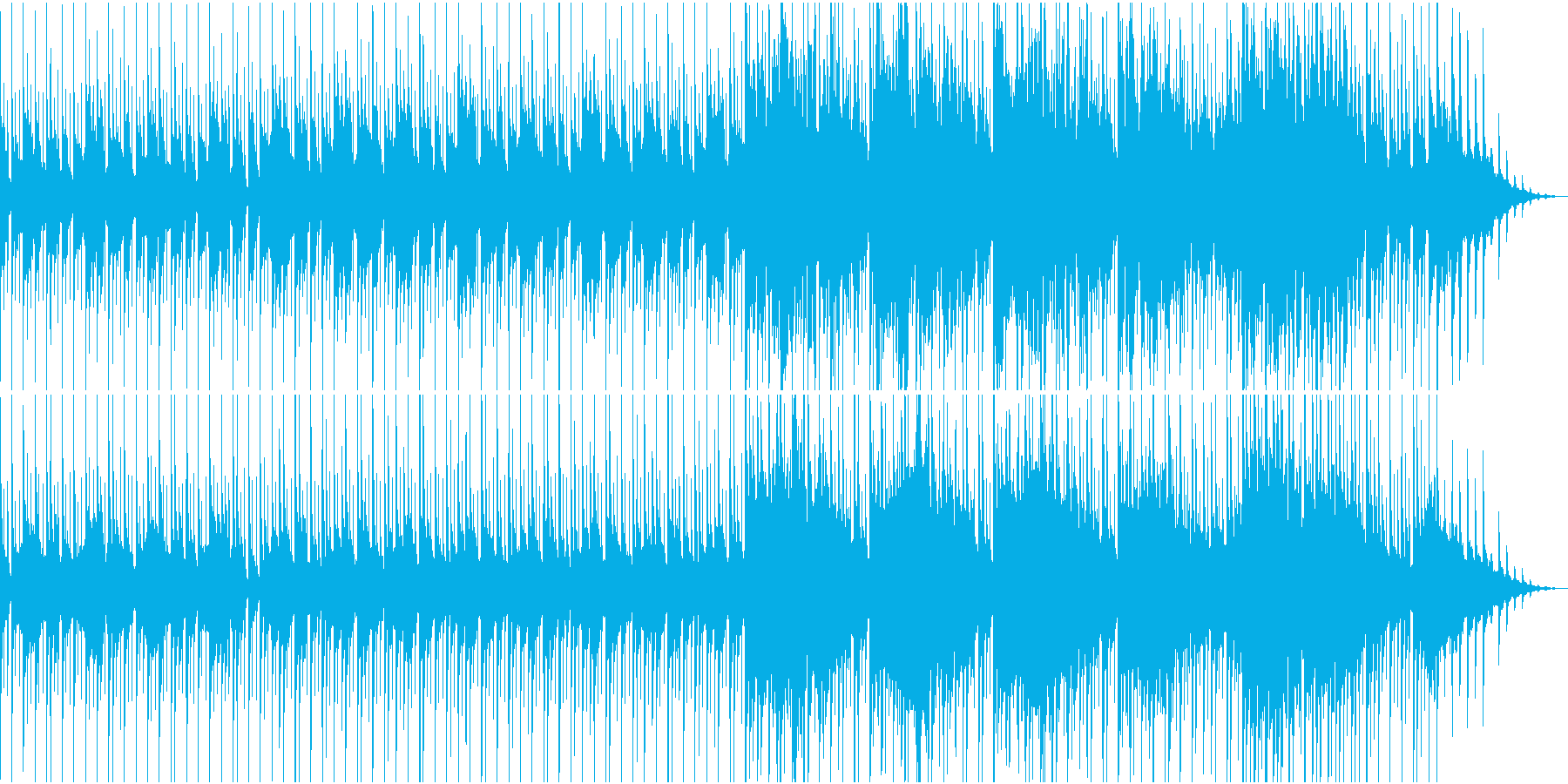 物悲しい雰囲気のスローテンポ和風曲の再生済みの波形