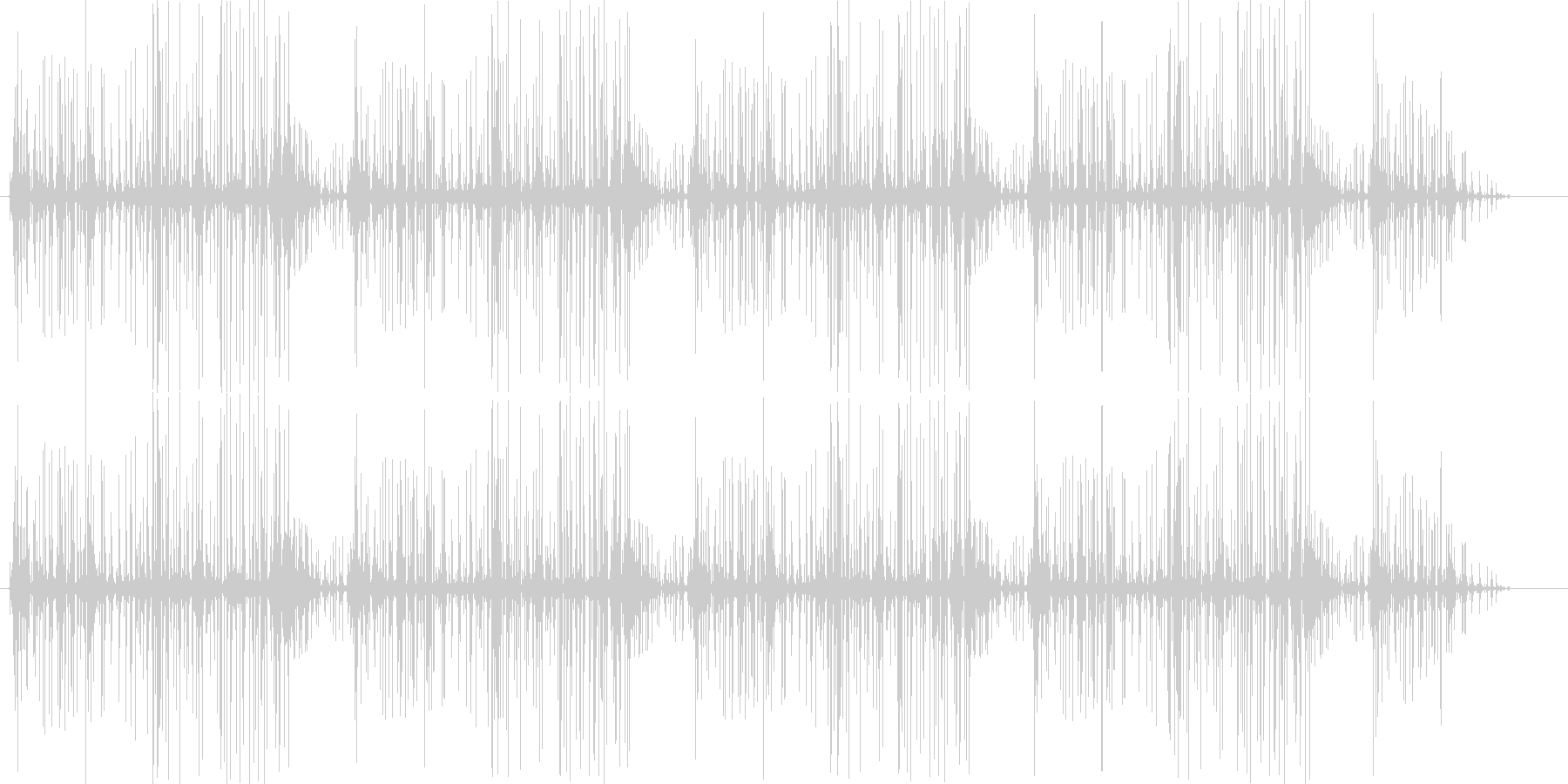 ブチブチ(火の音、ノイズ)の未再生の波形