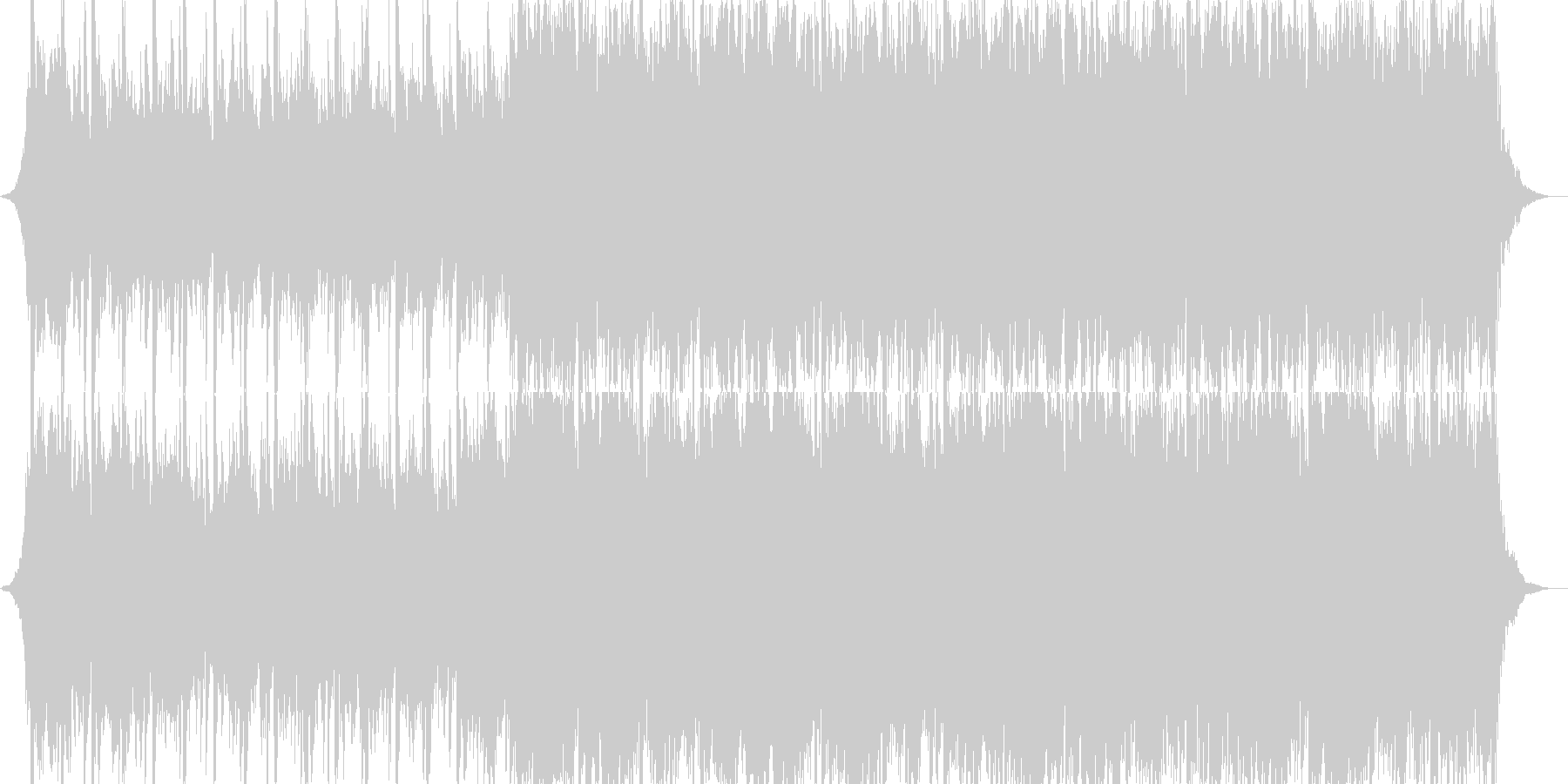 切ない旋律が特徴的なオーケストラバトル曲の未再生の波形