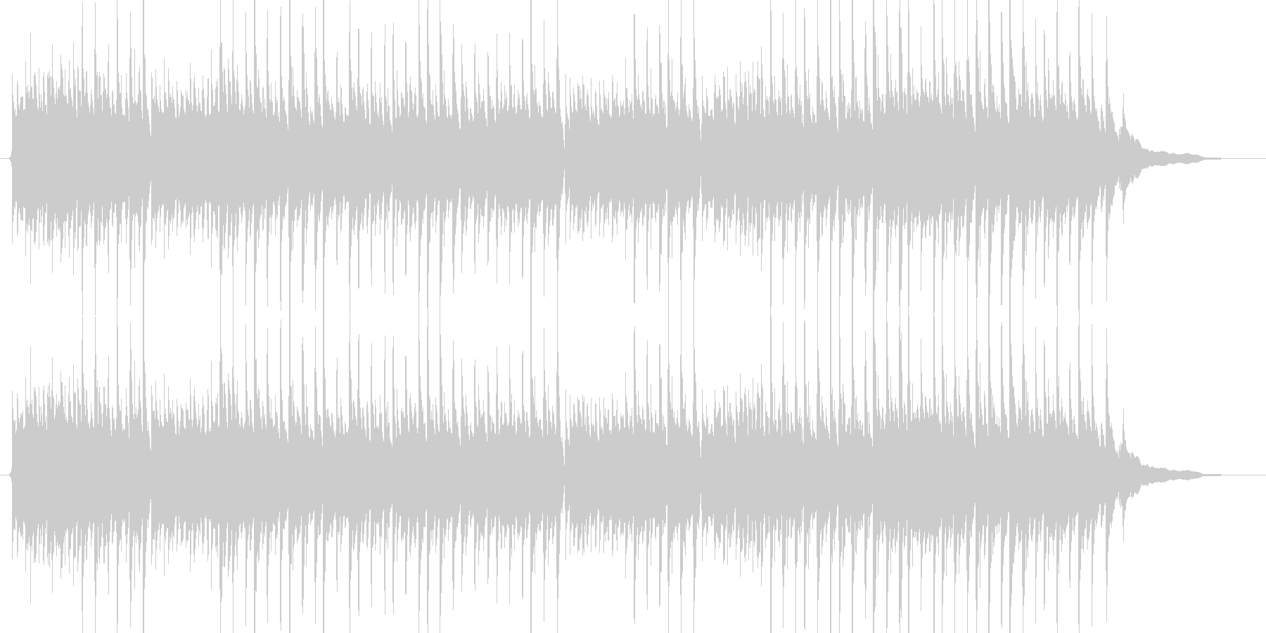 新緑自然をイメージしたギター演奏の未再生の波形