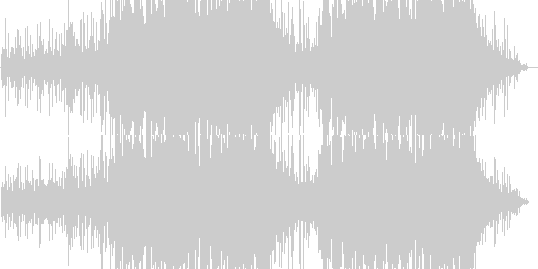 疾走感と未来感のある電子音楽の未再生の波形