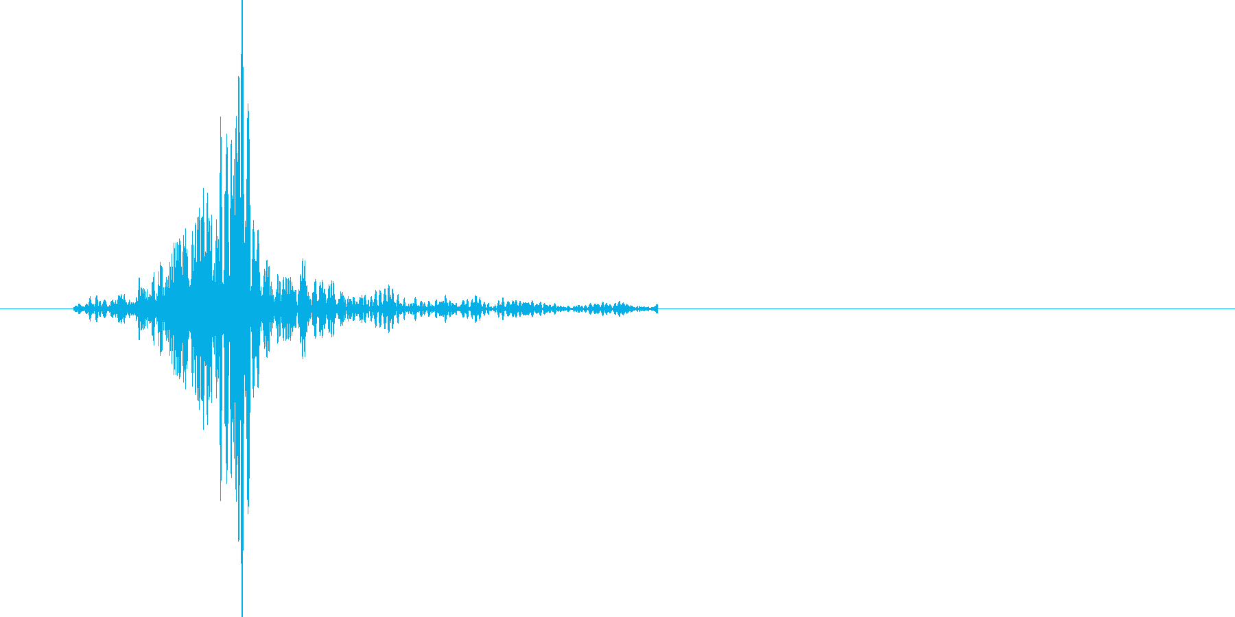 ブンッ。武器を振る音です(2)の再生済みの波形