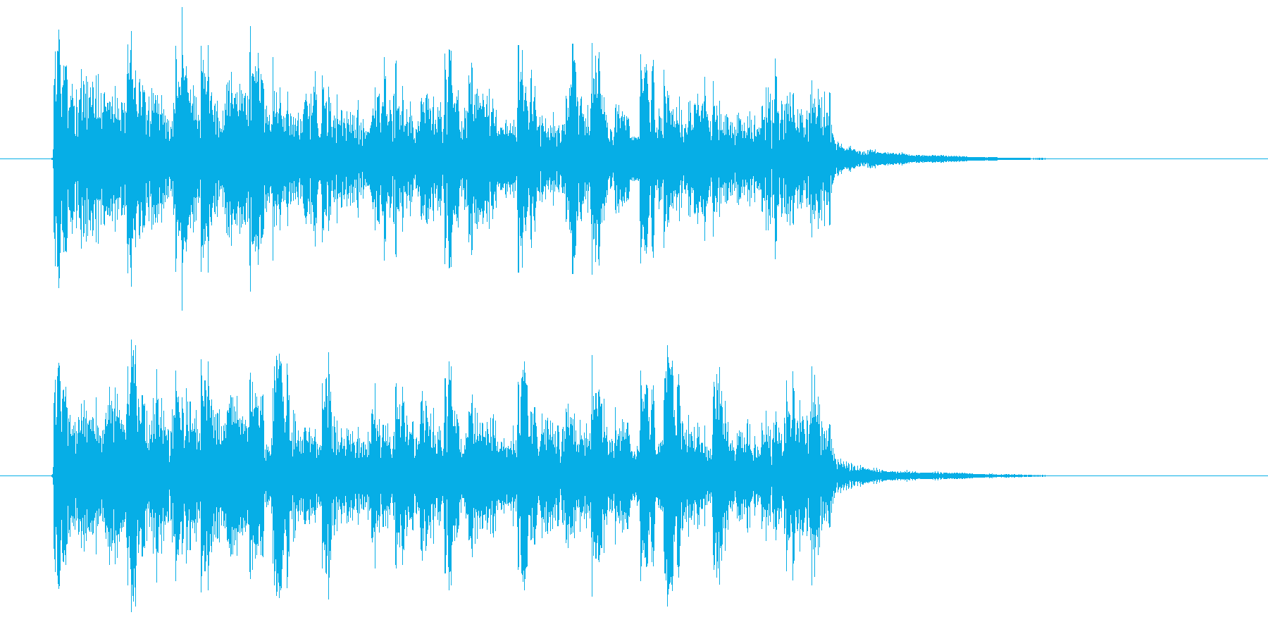 幻想的でおしゃれなテクノ音楽の再生済みの波形