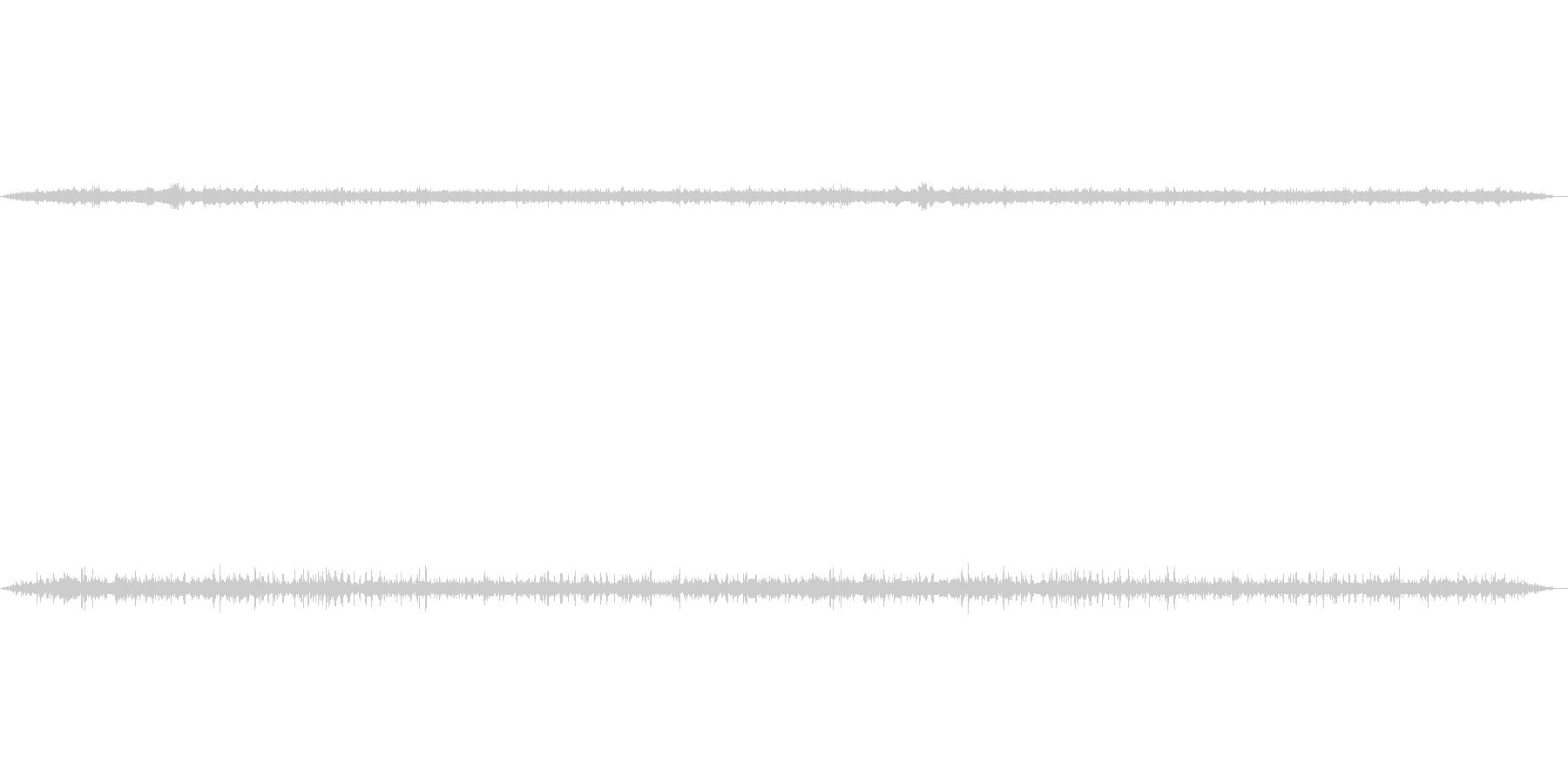 春の早朝の音を2つの録音方式で収音して…の未再生の波形