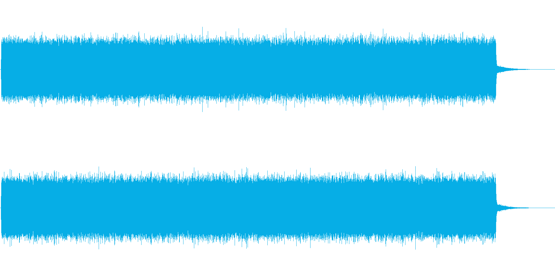 ザーーーーーー(TVの砂嵐のノイズです)の再生済みの波形