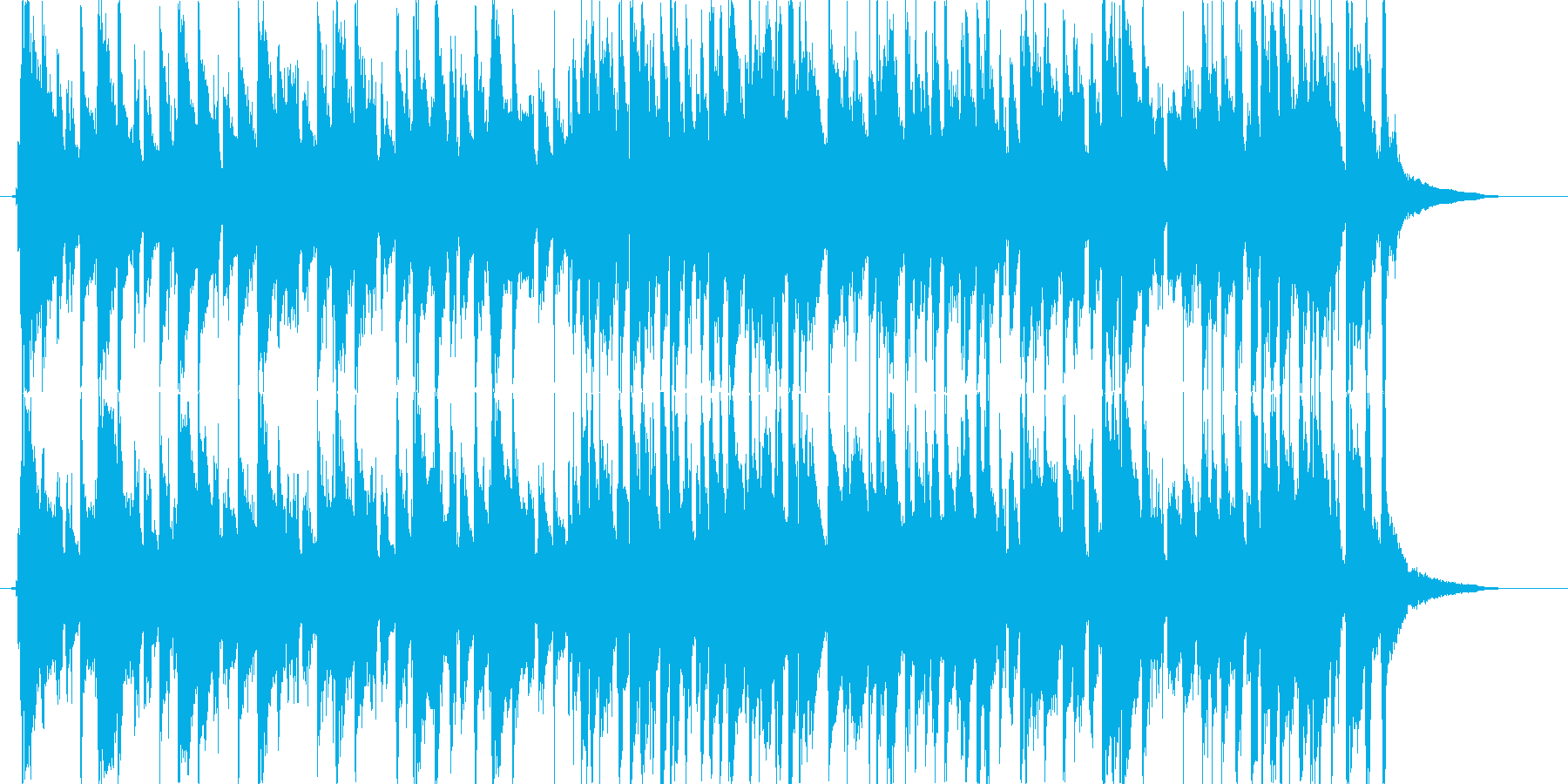 ほのぼのした日常的なアコギBGMの再生済みの波形