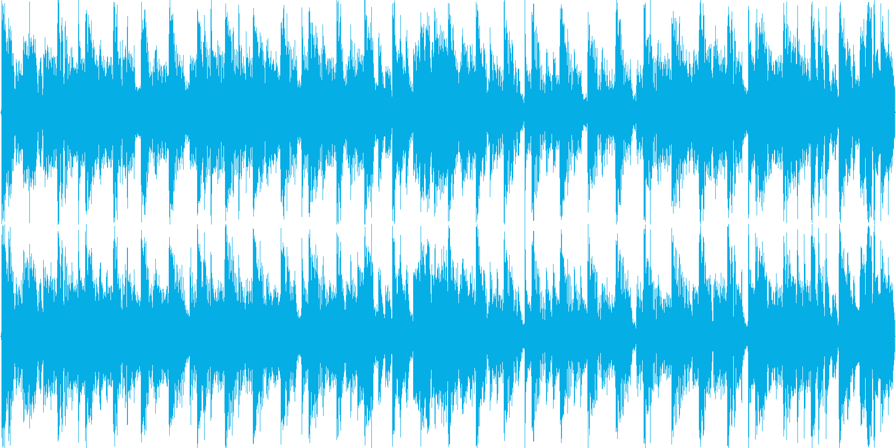 リズミックなイメージをした楽曲です。の再生済みの波形