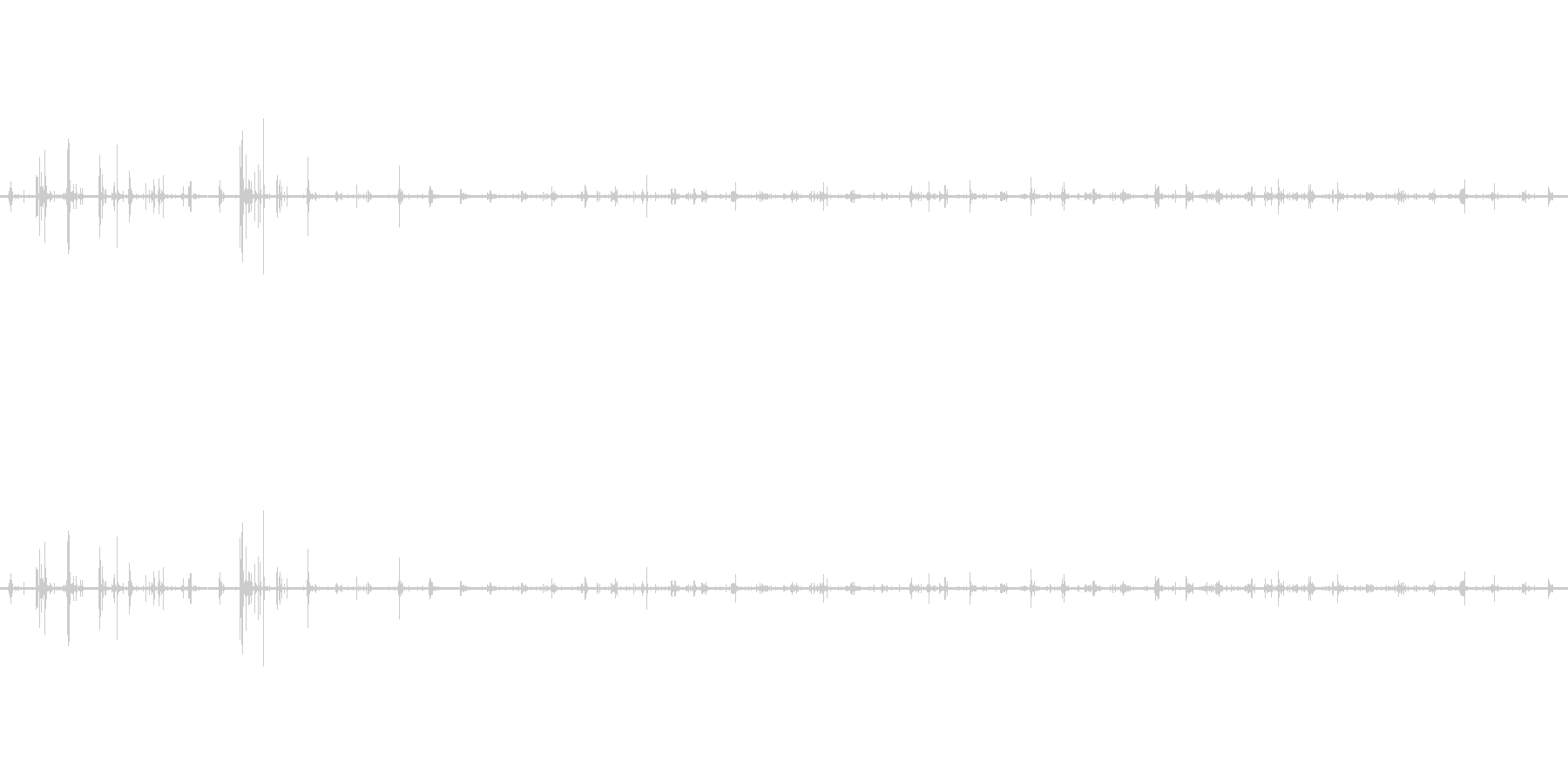 【生音】足音 - スニーカー 03の未再生の波形
