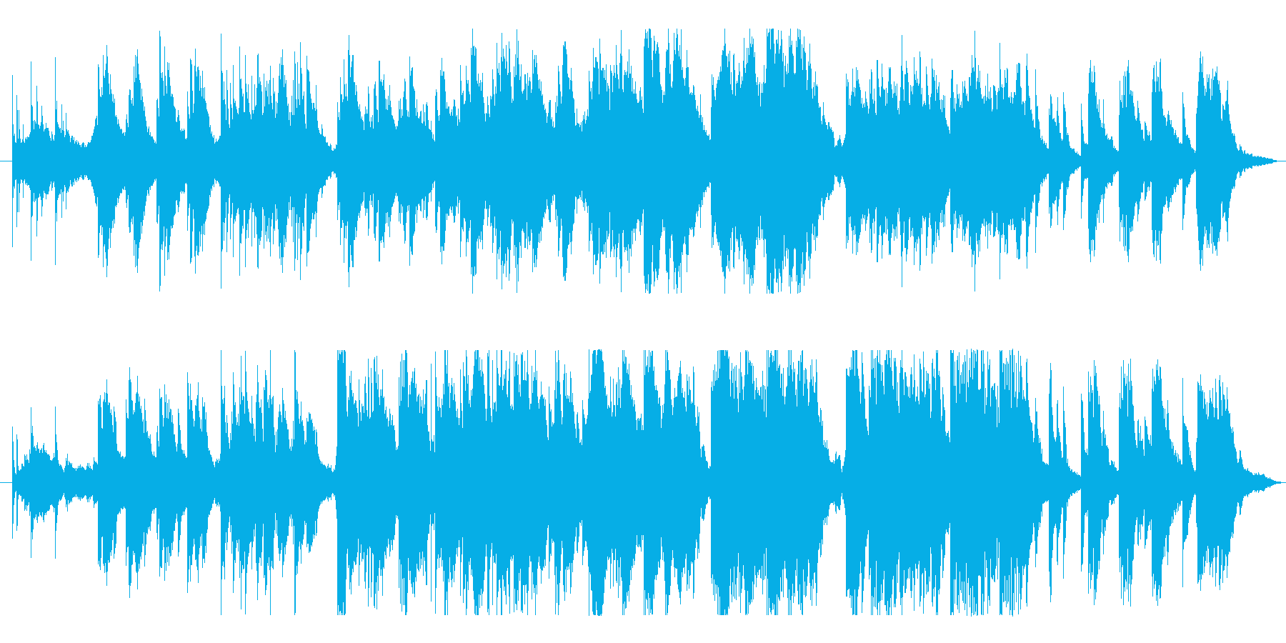哀愁漂うピアノ曲の再生済みの波形