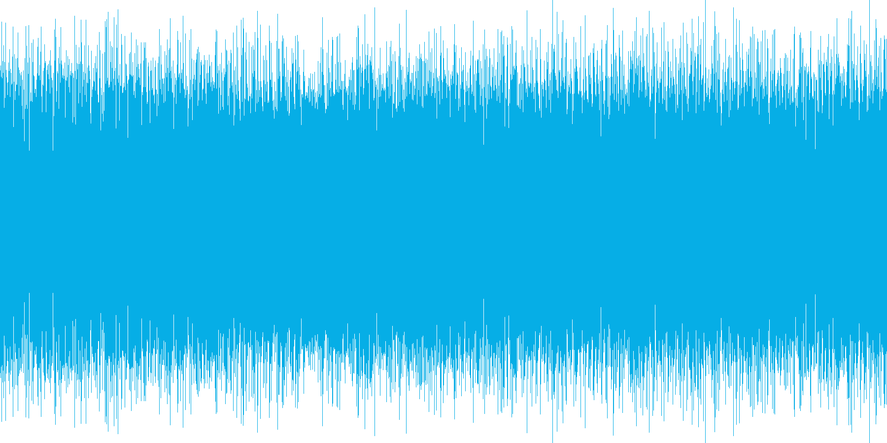 ザーーー(テレビの砂嵐音)の再生済みの波形