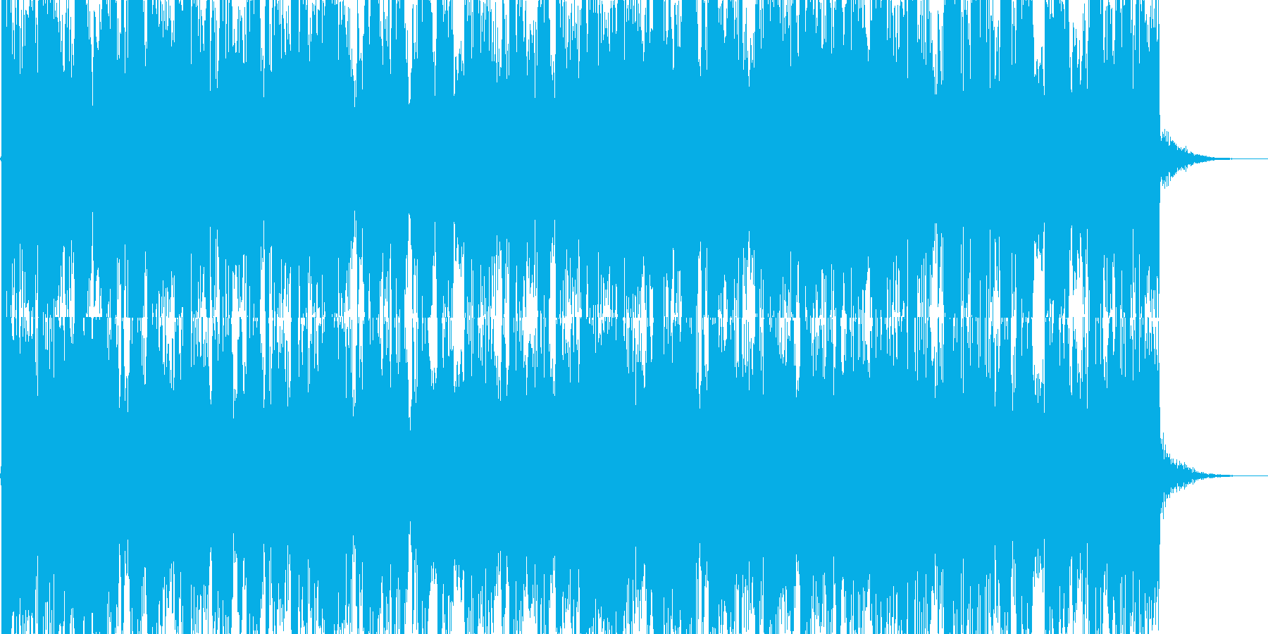 ポジティブなBGMです。の再生済みの波形