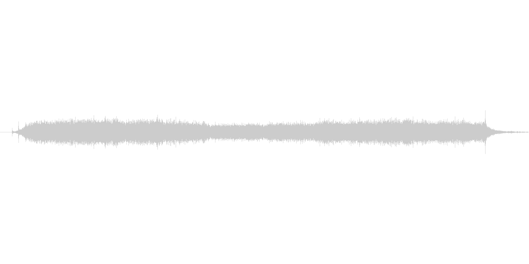 ブーン(ドライヤーの音)の未再生の波形