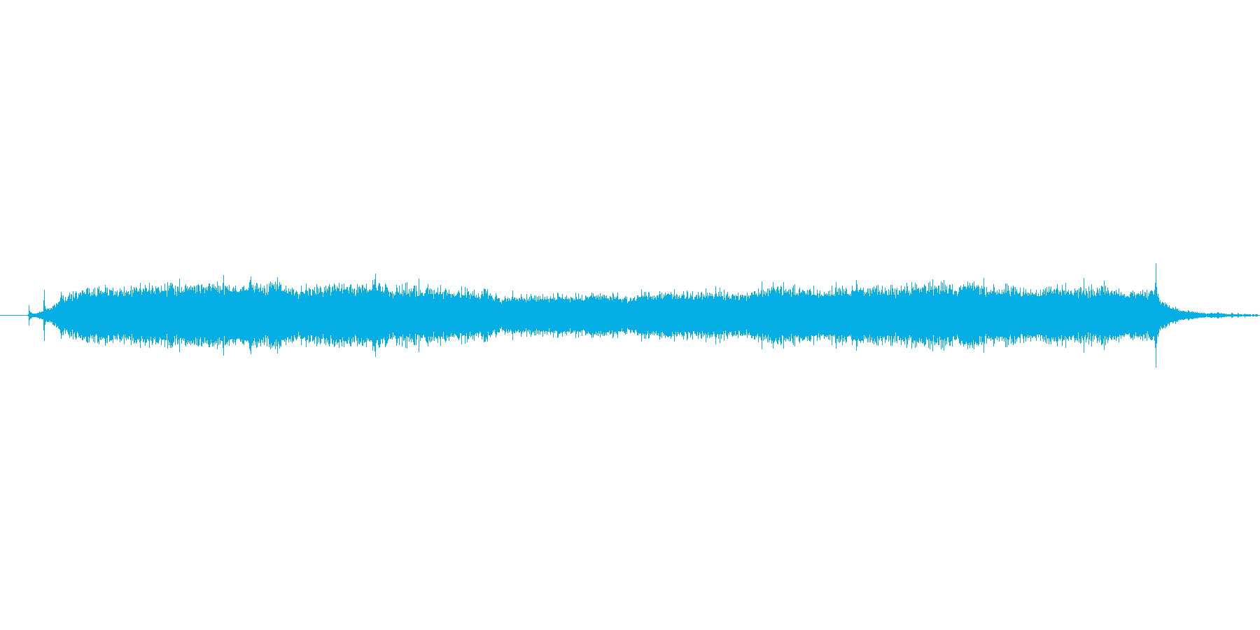 ブーン(ドライヤーの音)の再生済みの波形