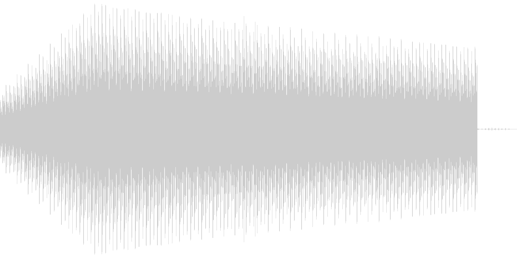 警告音_ギューンの未再生の波形
