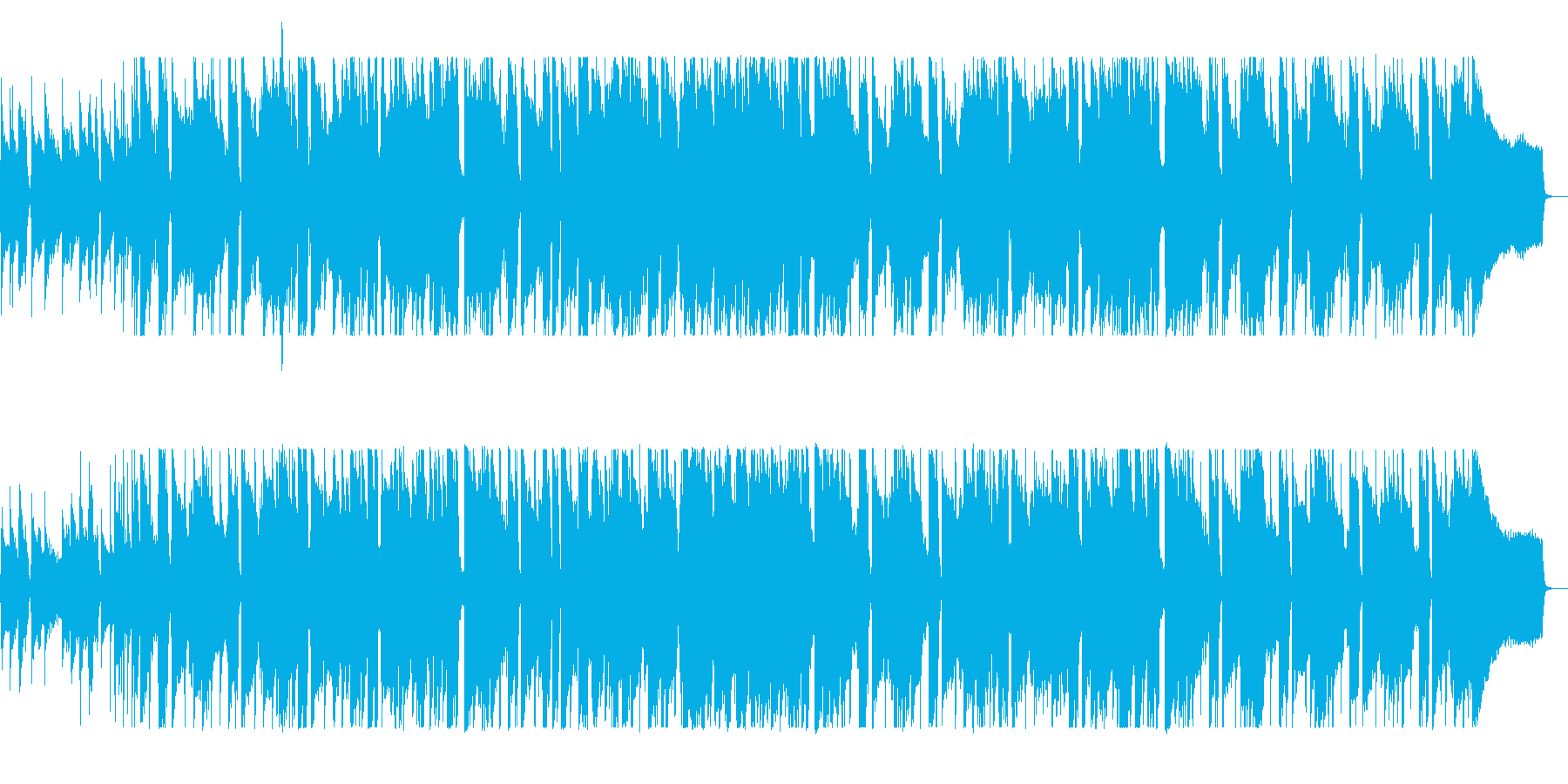 さわやかで元気になれる曲の再生済みの波形