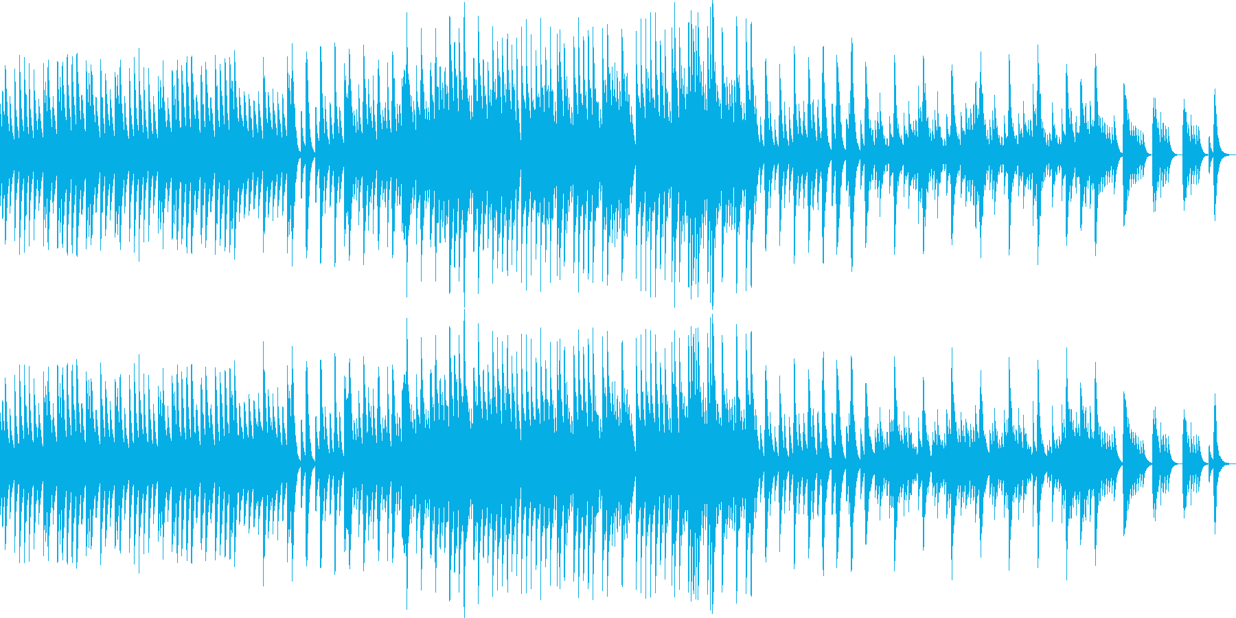 五日間の世界【優しい曲調のオルゴール曲】の再生済みの波形