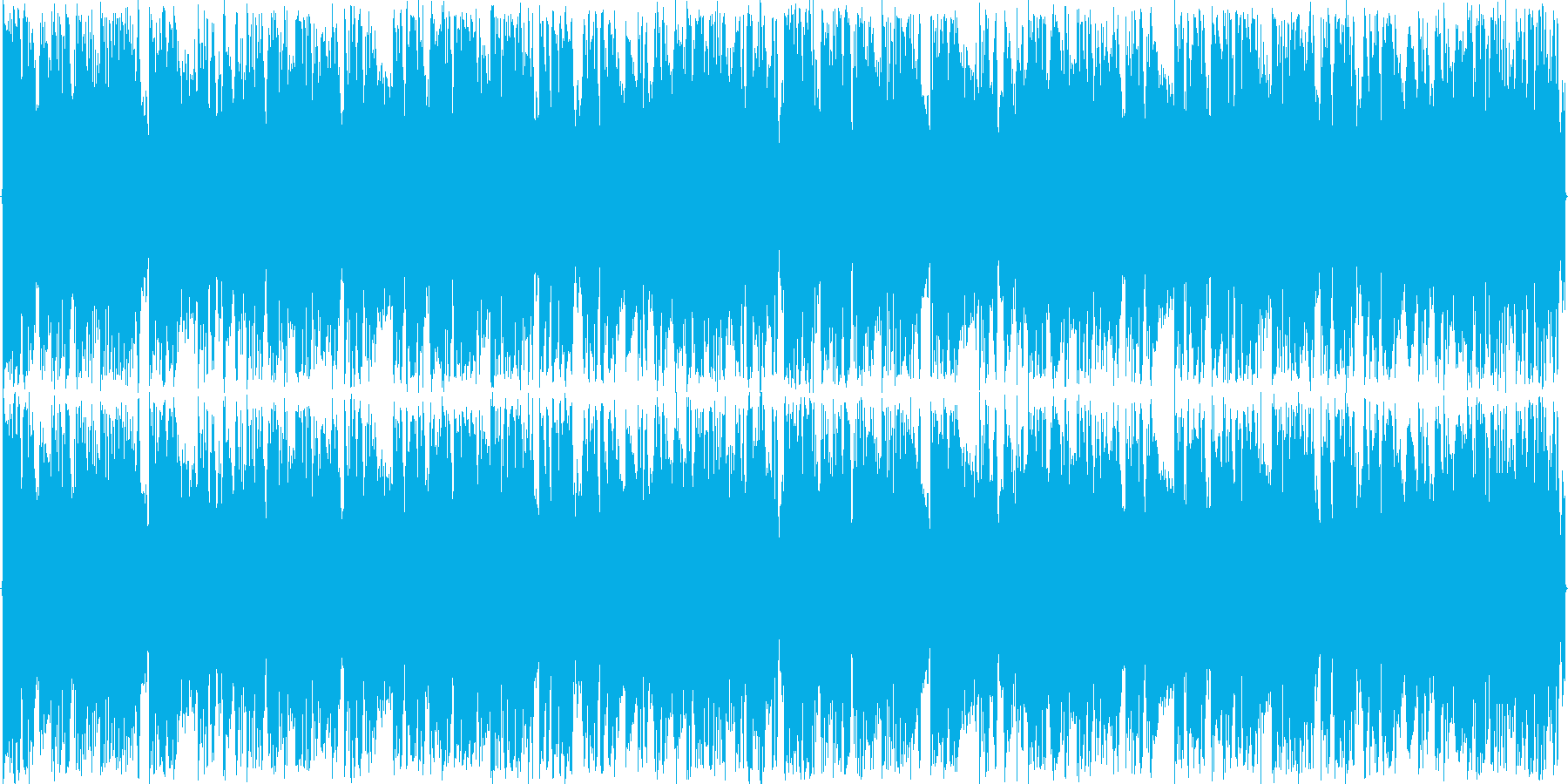 リズムを強調した楽曲です。の再生済みの波形