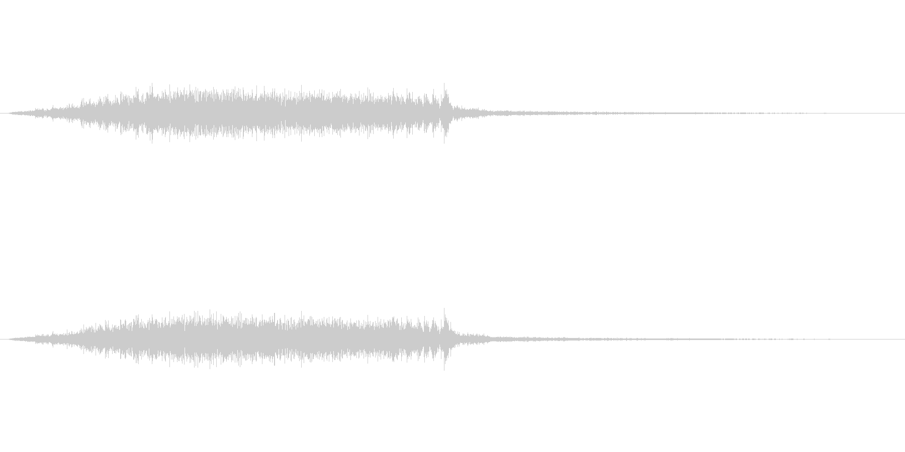 ギシィィって木が軋む音です。の未再生の波形