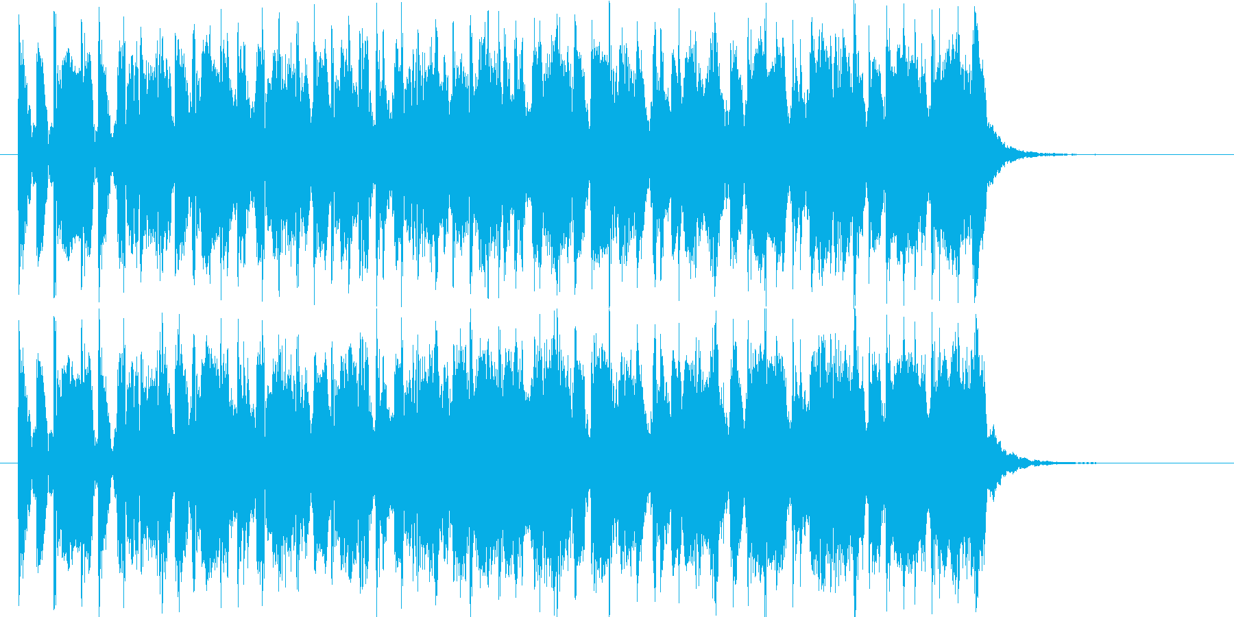 ワクワク感のあるオールディーズ風ポップスの再生済みの波形