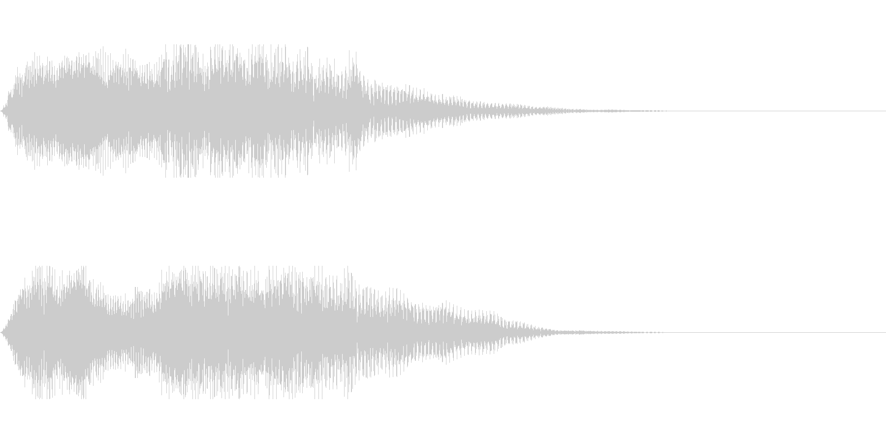 開閉音(電子音)の未再生の波形