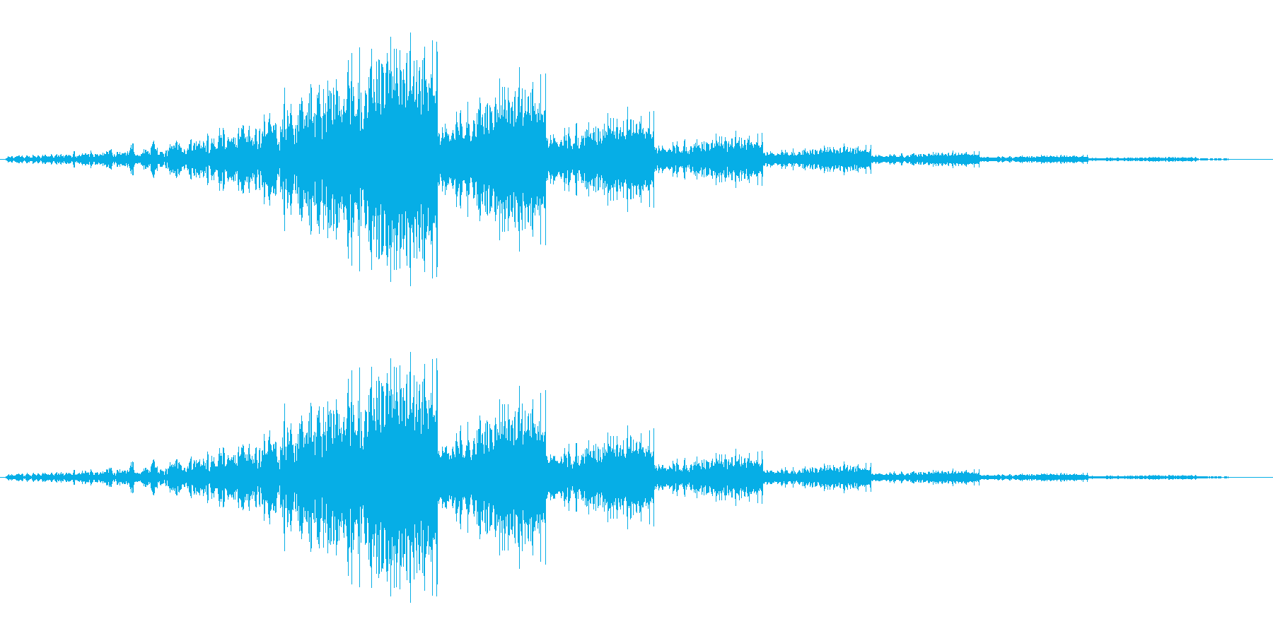 シューウワンワンワン…【余韻あり移動音】の再生済みの波形
