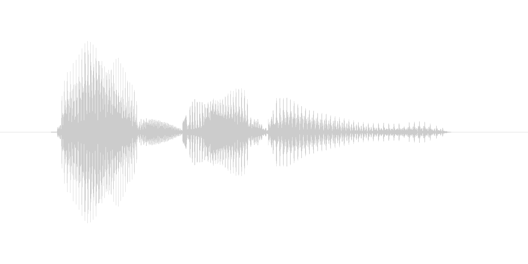 w,W,W(だぶりゅー)の未再生の波形