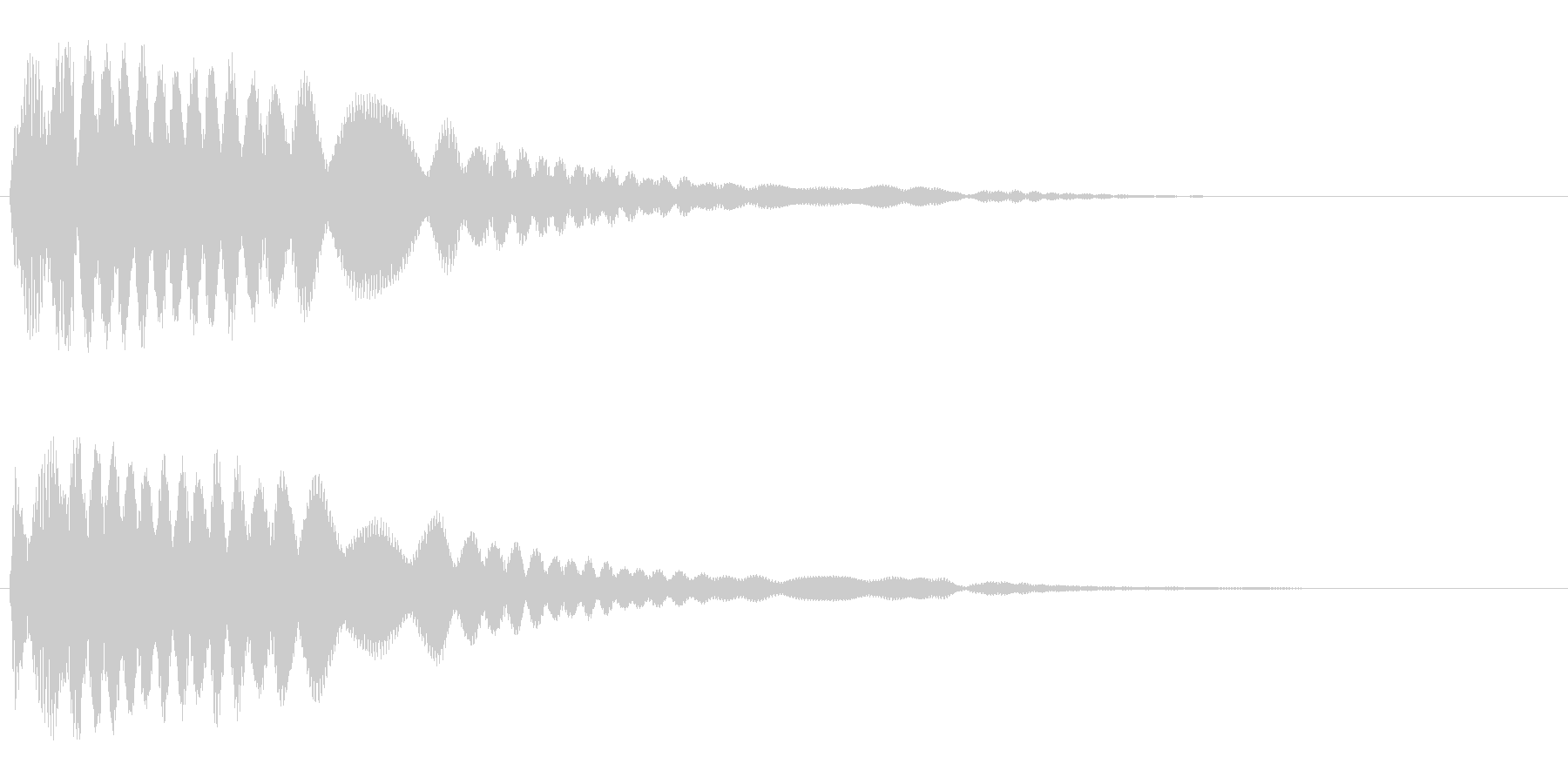 キラーンというかわいらしい音の未再生の波形