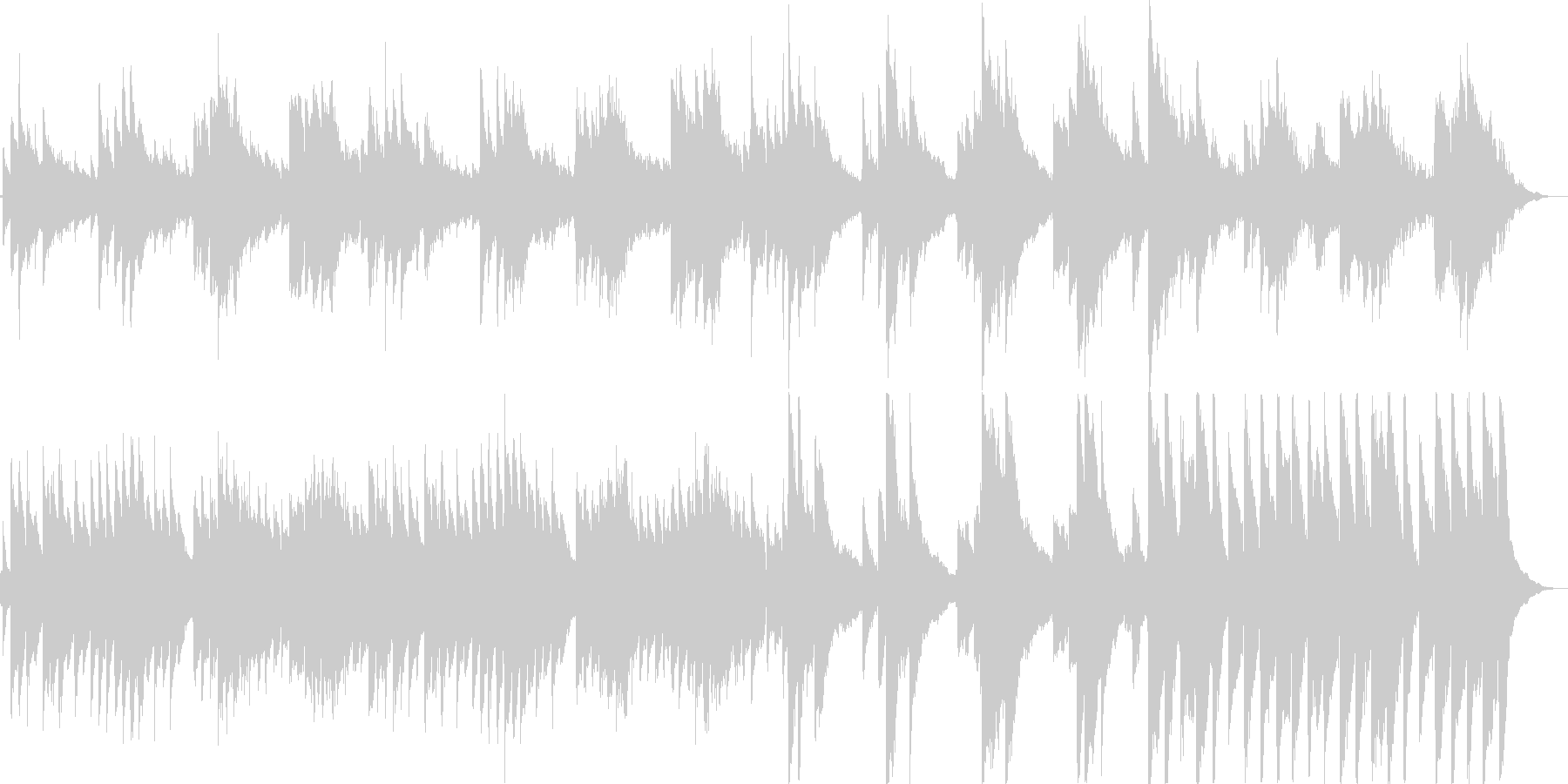 輝くような綺麗な音色が特徴のアコギ曲の未再生の波形