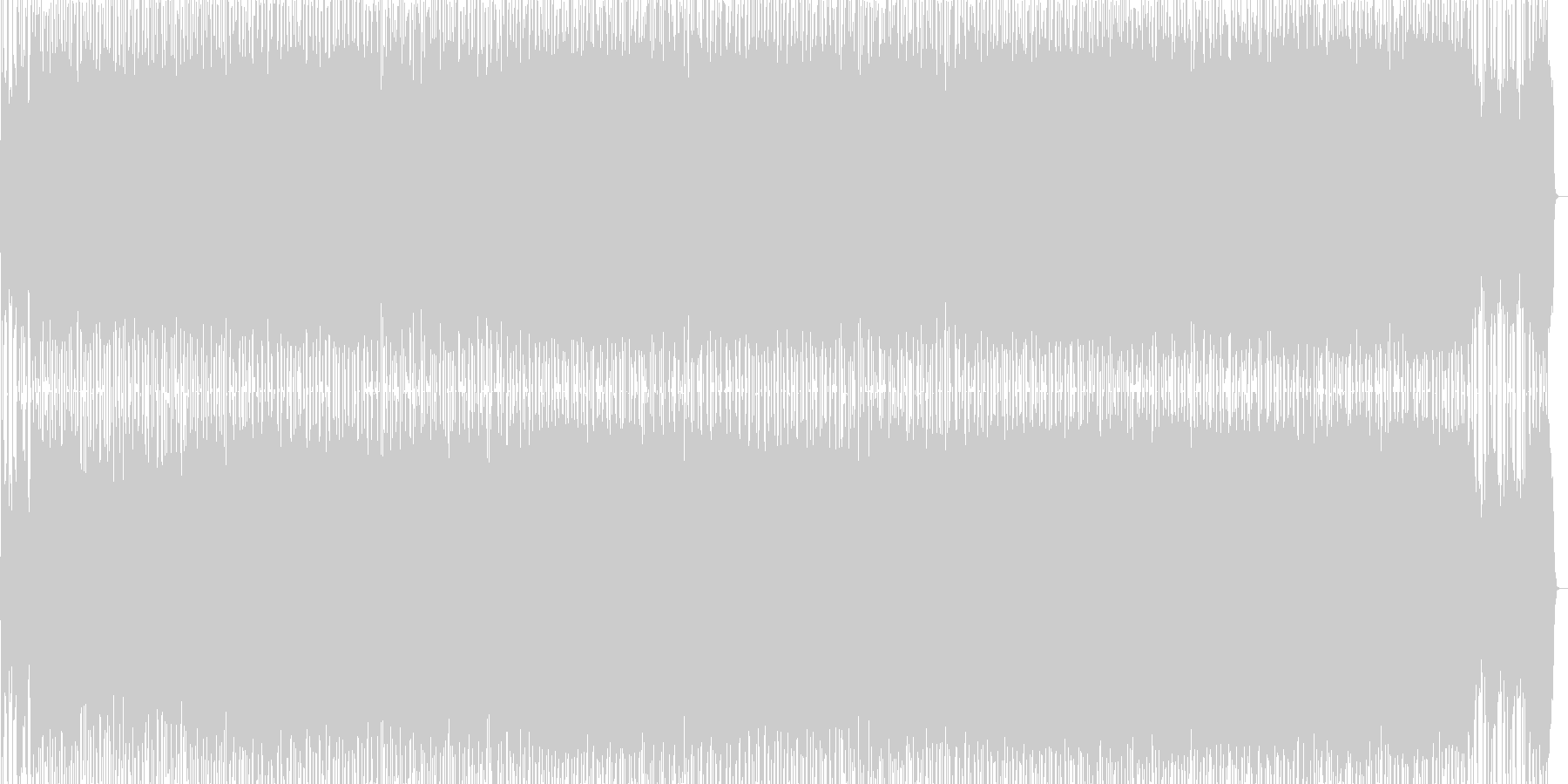 疾走感あるはつらつとして元気なロックの未再生の波形