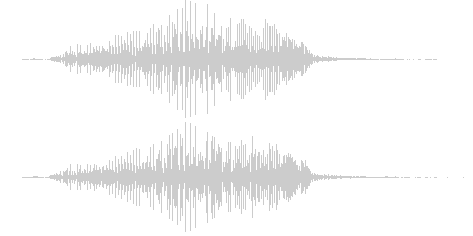 はぁ?(2歳児の生声です)の未再生の波形