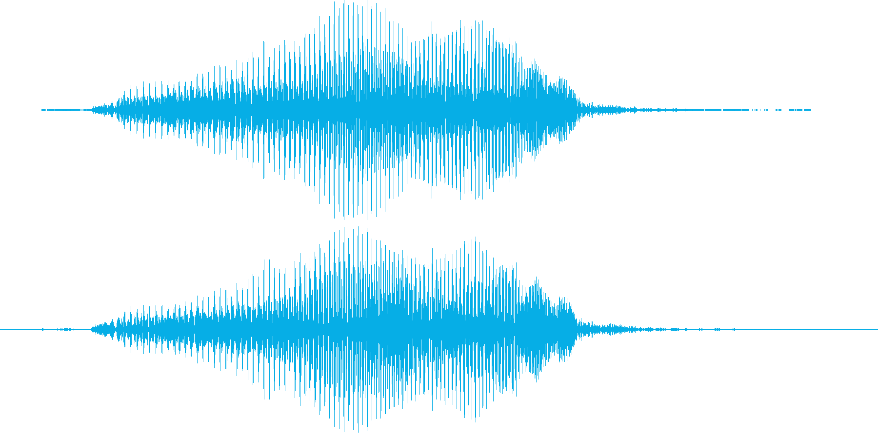 はぁ?(2歳児の生声です)の再生済みの波形