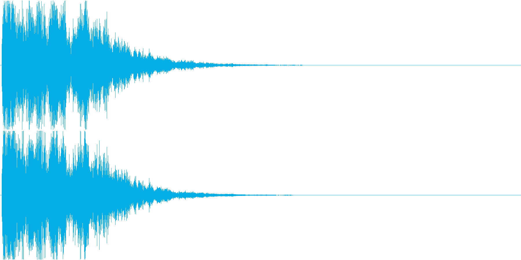 エフェクティブな効果音です。の再生済みの波形