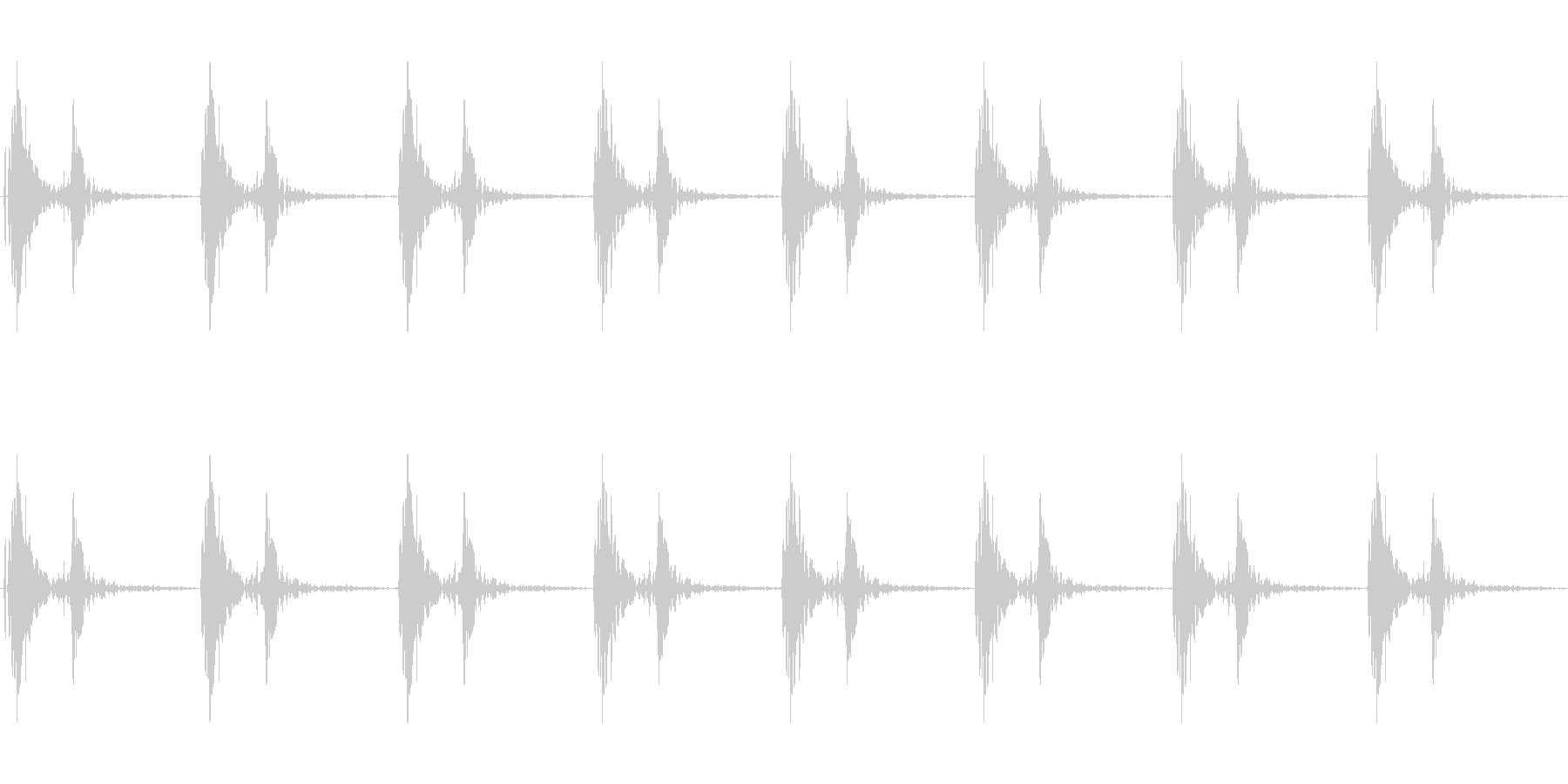 心臓の音ですの未再生の波形