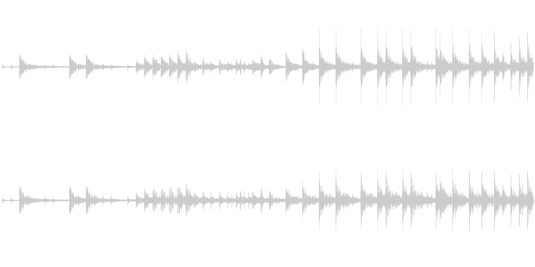 和太鼓のみのリバーブありのループ音源バ…の未再生の波形