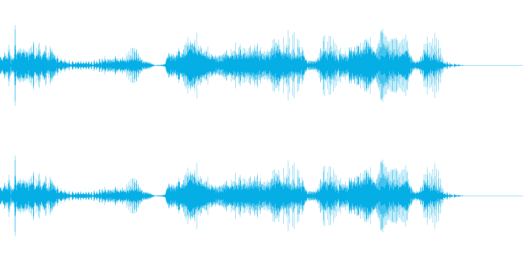 こいつはやばそうだの再生済みの波形