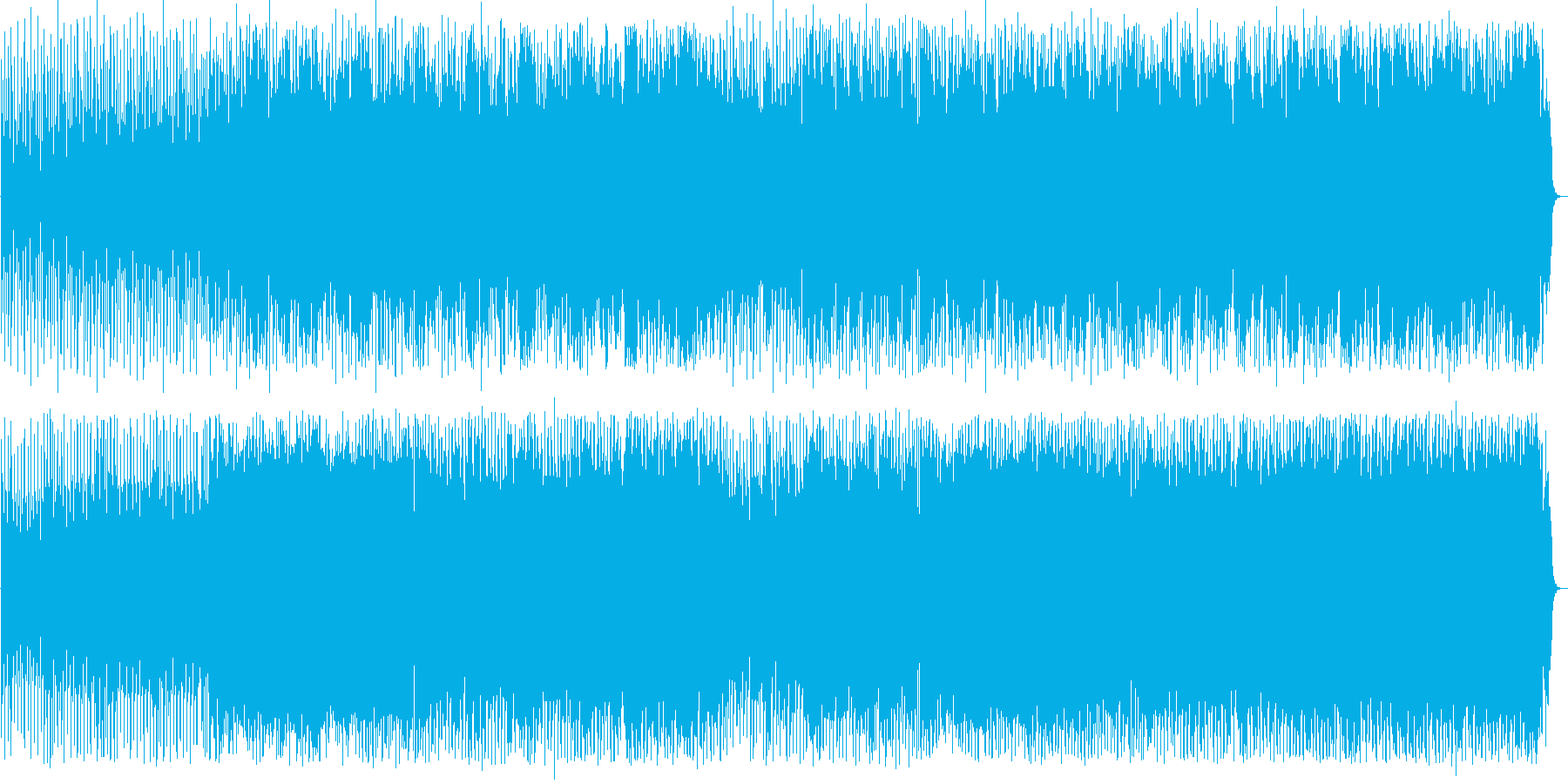 サンバのように軽快なポップハウス曲の再生済みの波形