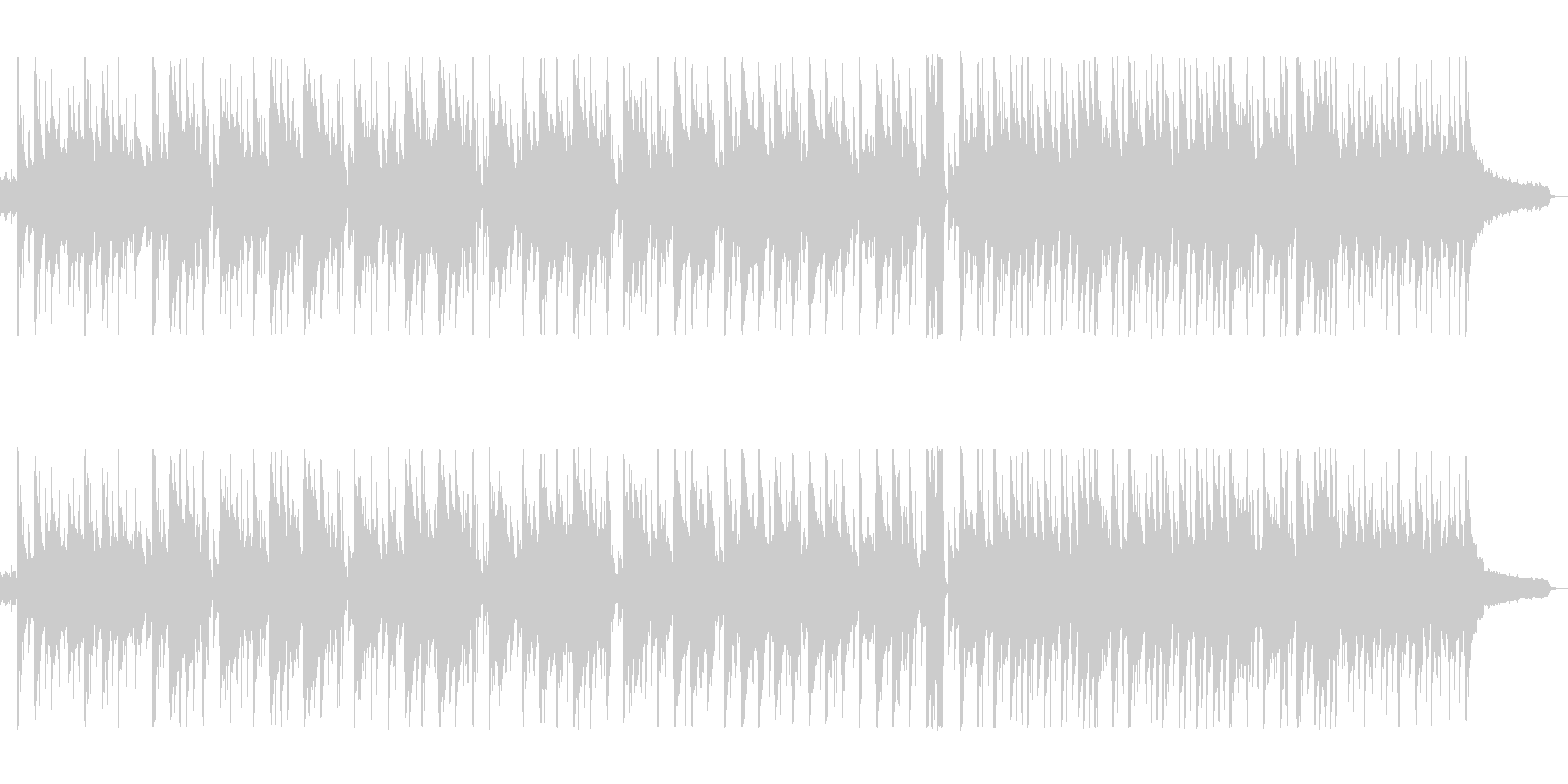 カントリーミュージックの未再生の波形