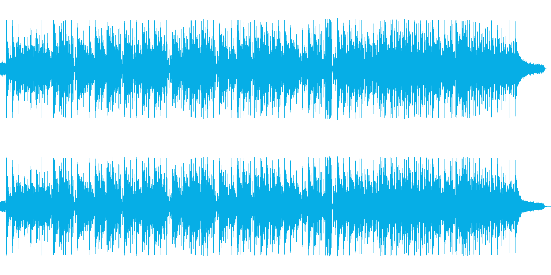 カントリーミュージックの再生済みの波形