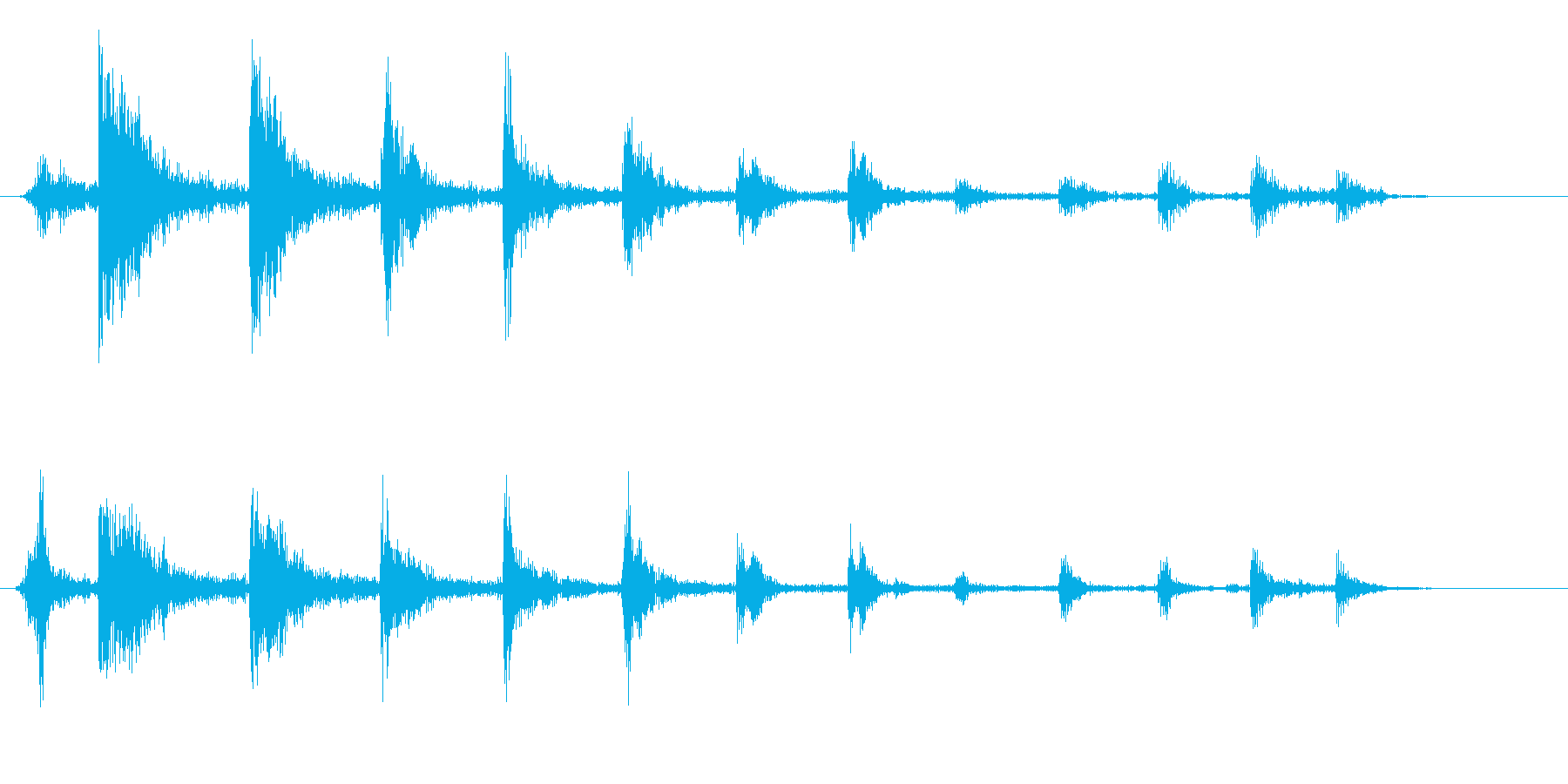 ビチビチビチ(弦をはじく音)の再生済みの波形