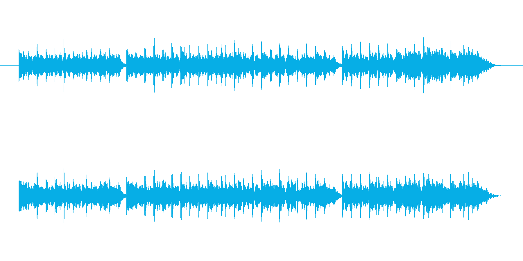 曲調はやや明るめで静か。例えば、冒険者…の再生済みの波形