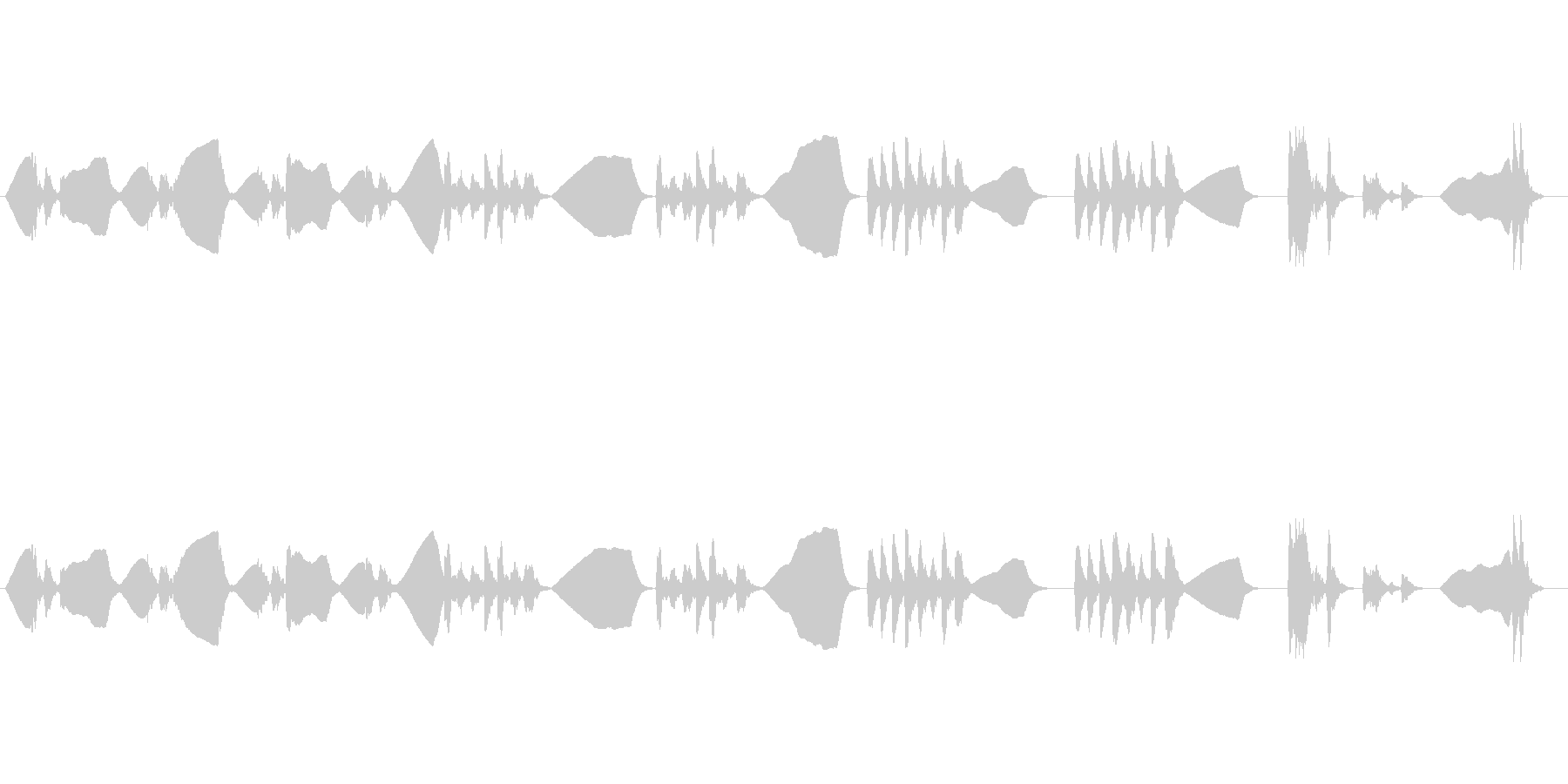 ファゴットソロのゆる~い曲の未再生の波形