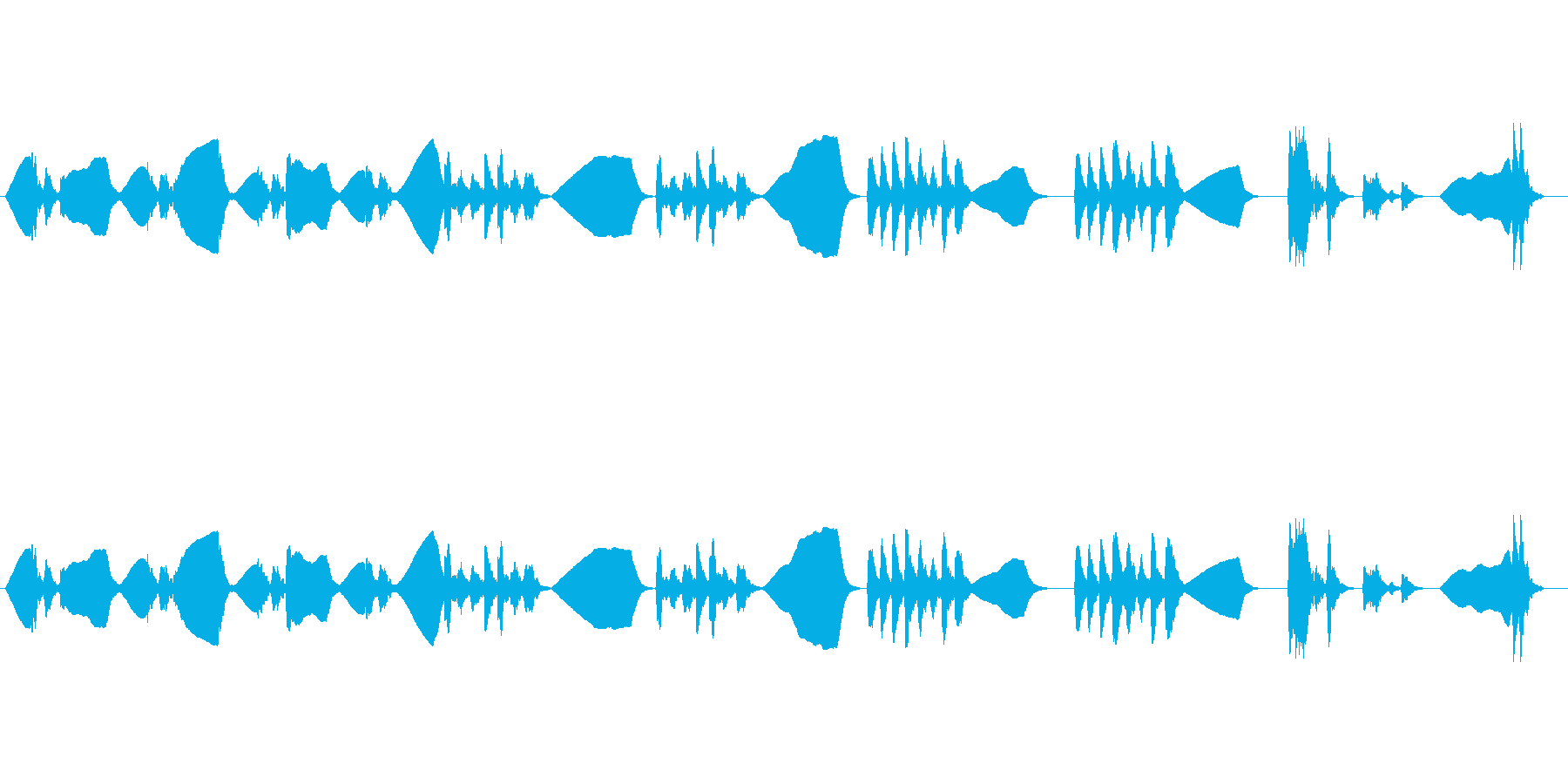 ファゴットソロのゆる~い曲の再生済みの波形