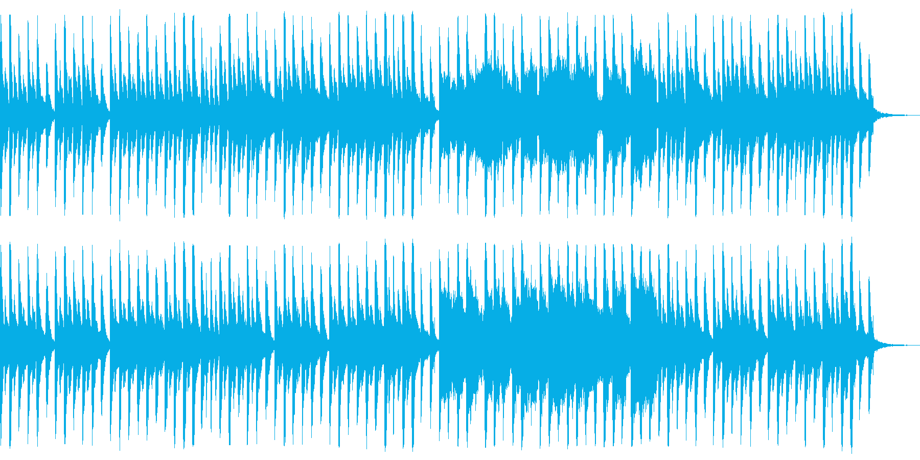子供のような可愛らしい曲01の再生済みの波形
