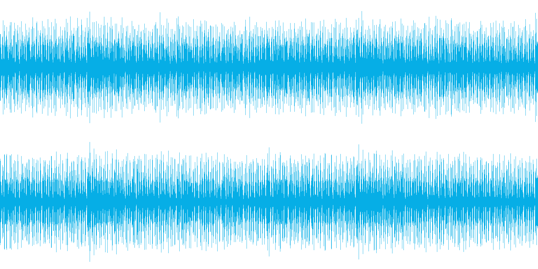 疾走感のあるインスト曲の再生済みの波形