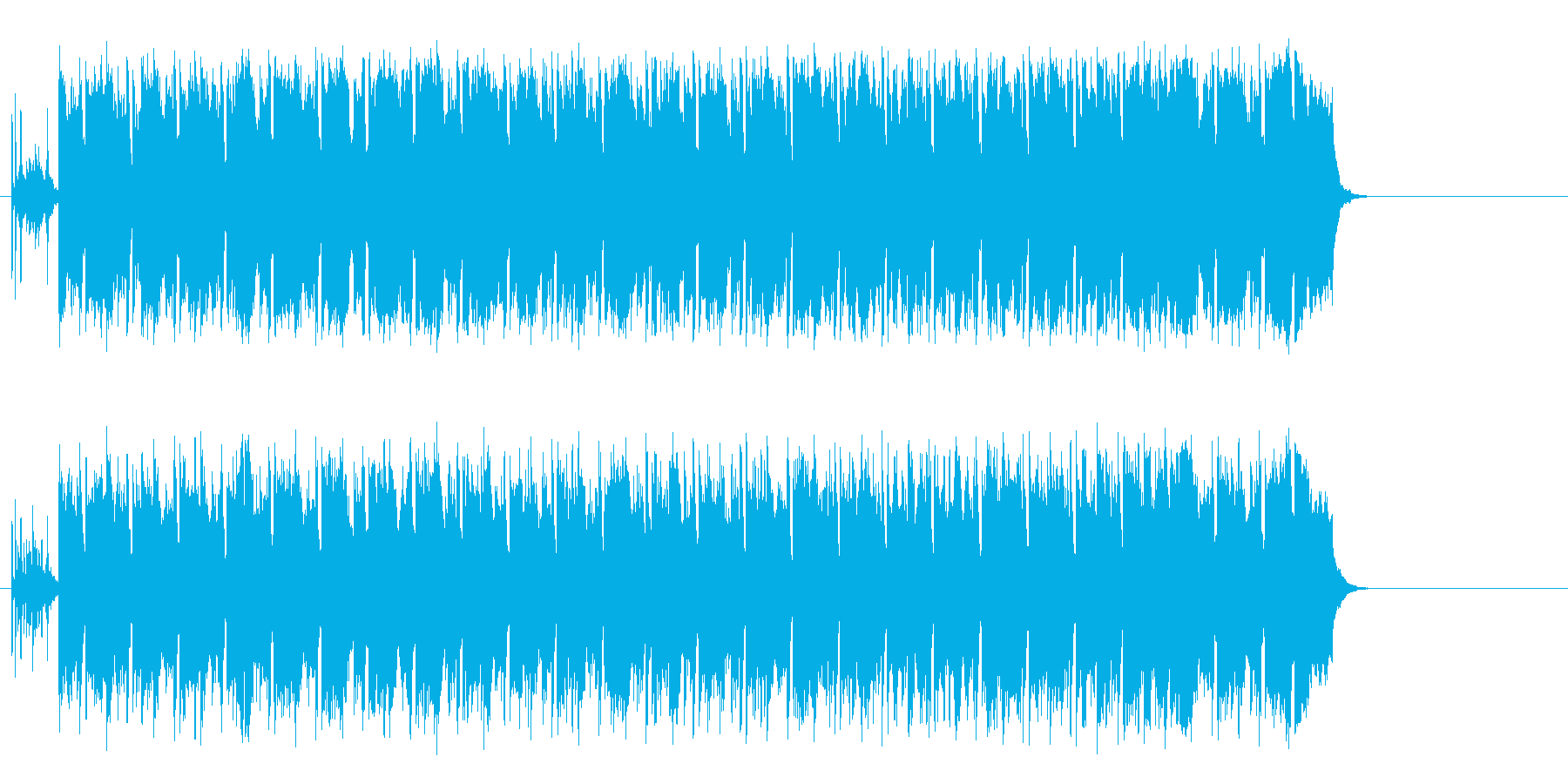 ワクワクする明るいポップ(イントロ~…)の再生済みの波形