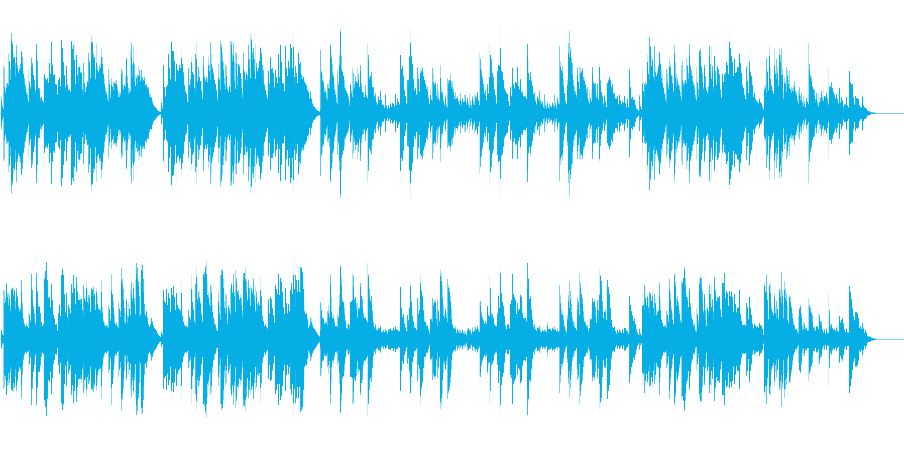 回想や思い出をイメージしたオルゴール曲。の再生済みの波形
